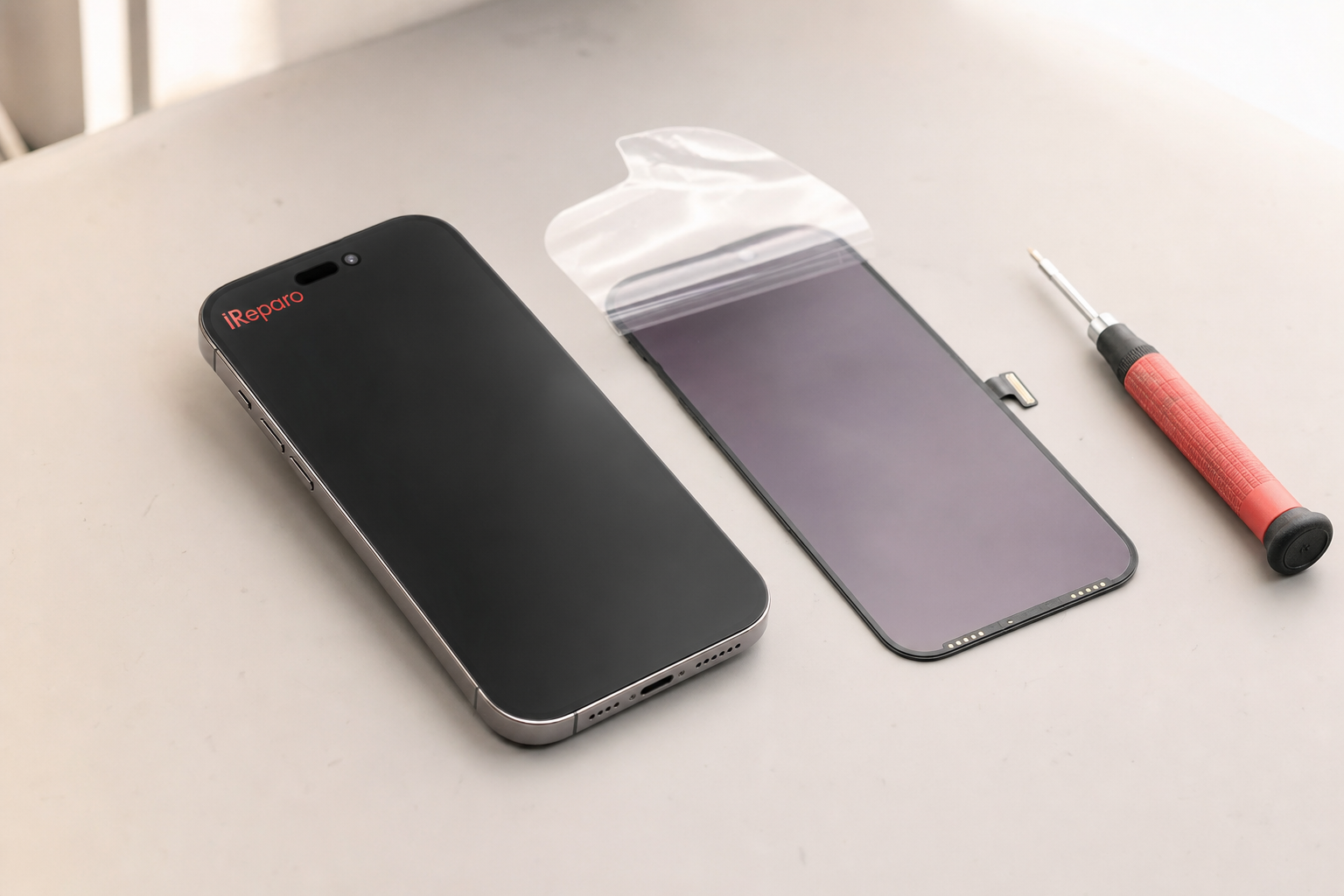iPhone reparado en el taller iReparo
