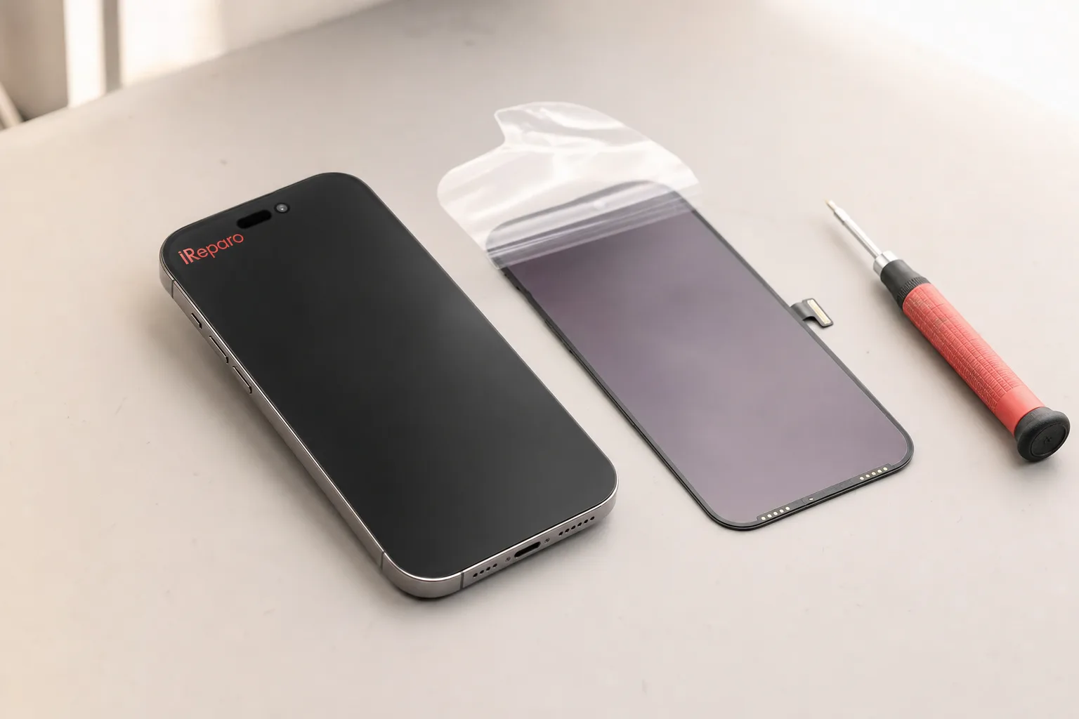 iPhone reparado en el taller iReparo