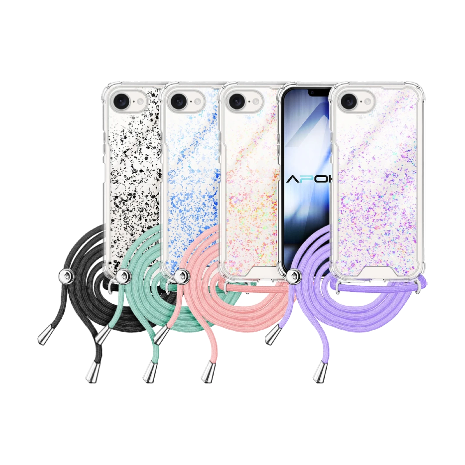 Funda Gel transparente con Cordón iPhone 16e/17e