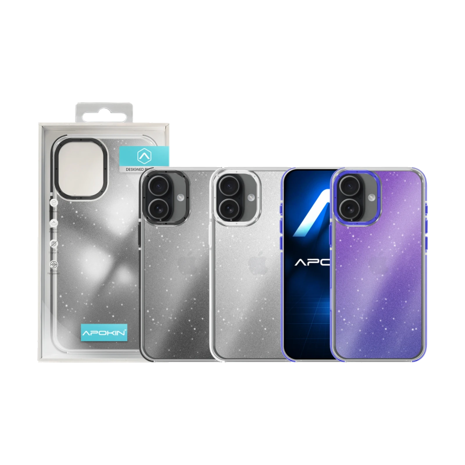 Funda Purpurina Apokin iPhone 16