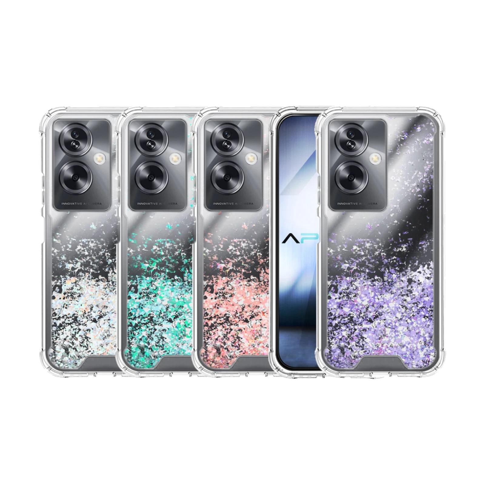 Funda Gel transparente purpurina Honor 200 Pro