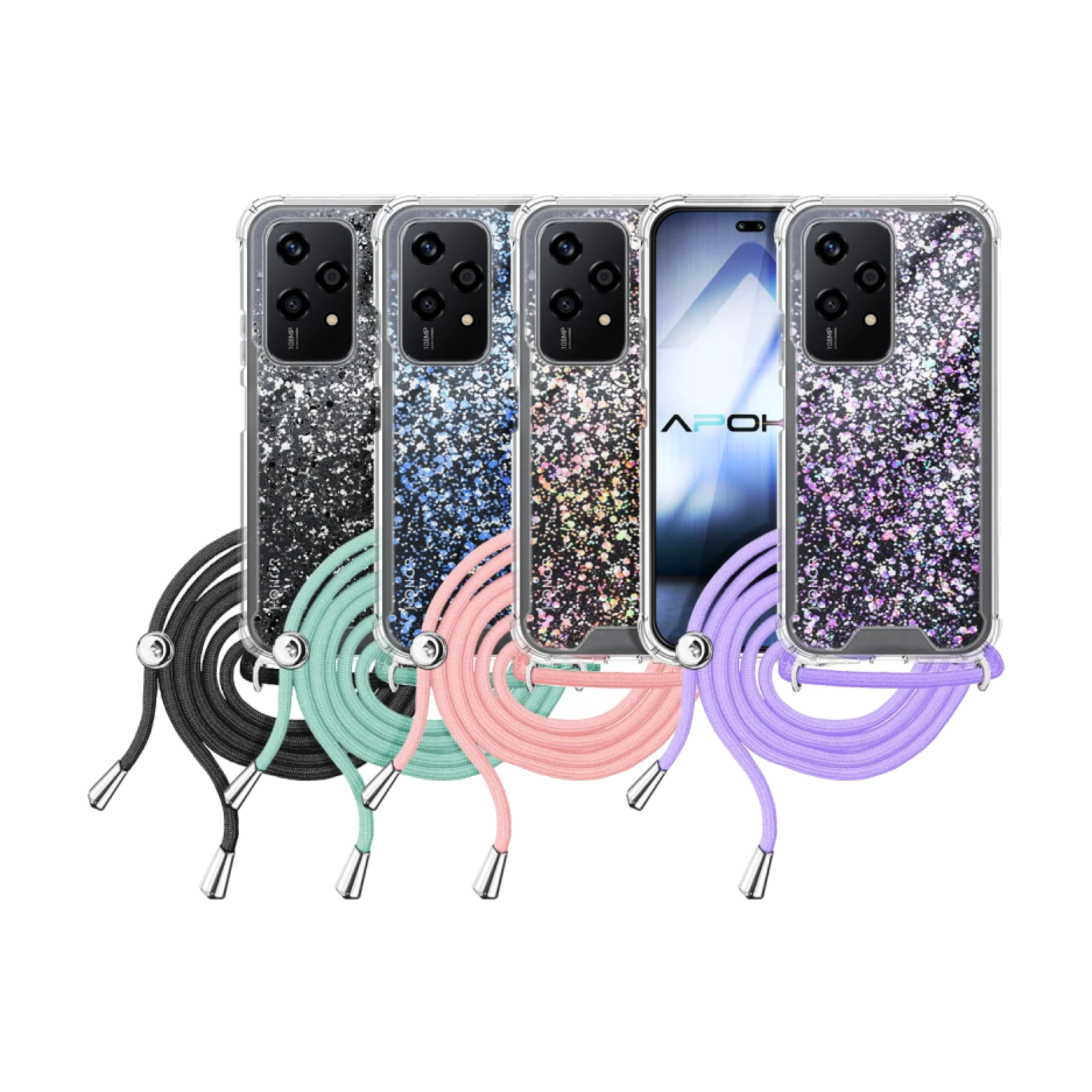 Funda Gel transparente con Cordón Honor 200 Lite