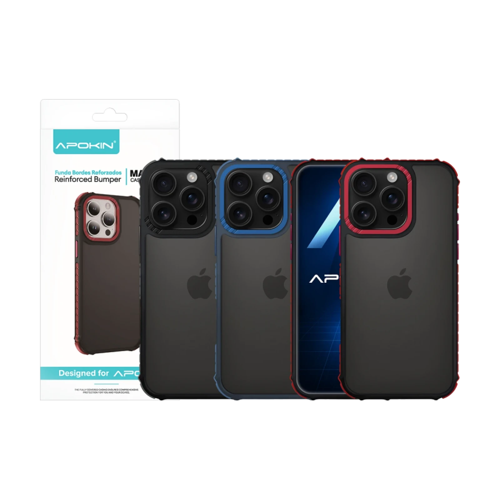 Funda Smoked Rock Apokin iPhone 16 Pro 3-Color
