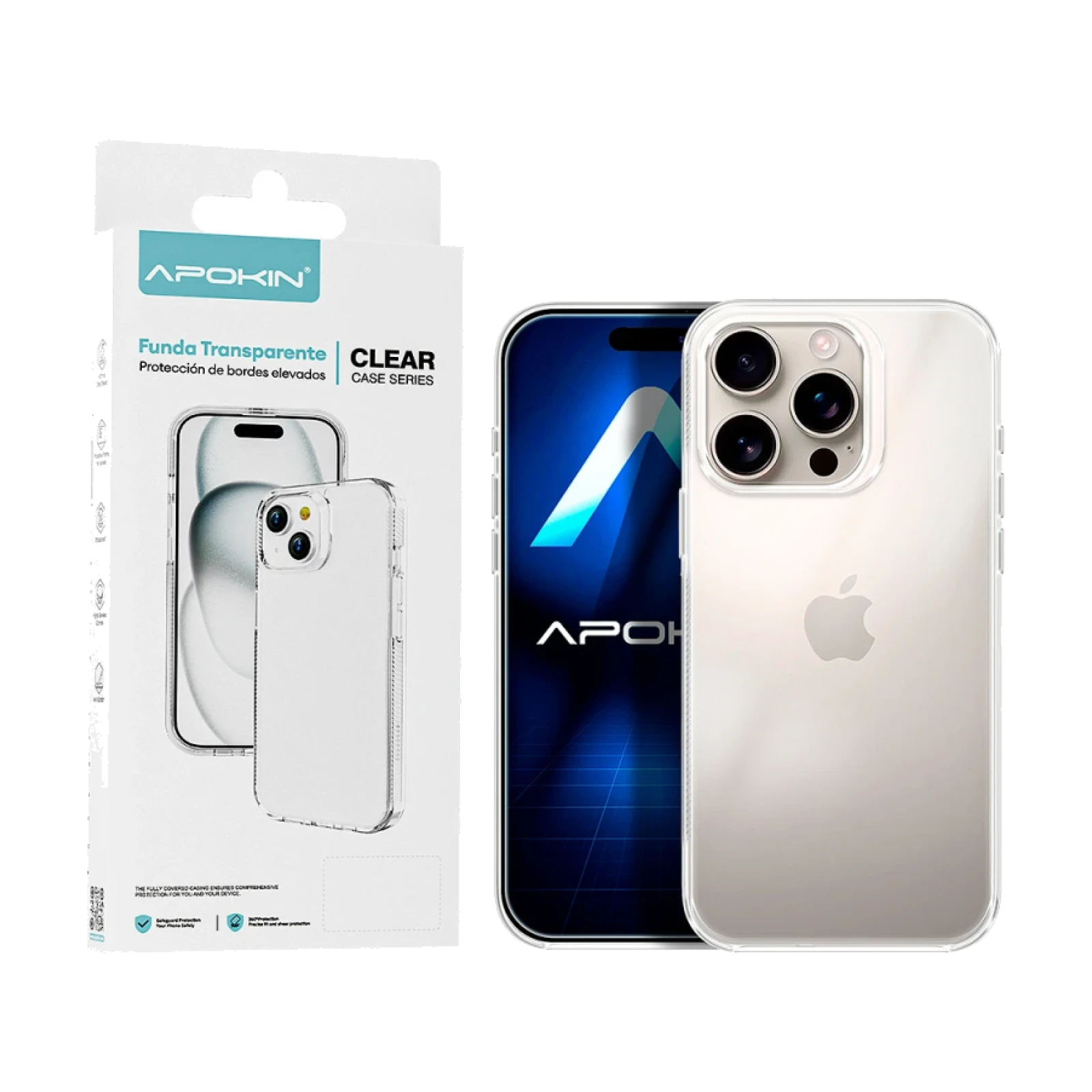 Funda Transparente ABR Antigolpe Premium iPhone 16 Pro Max