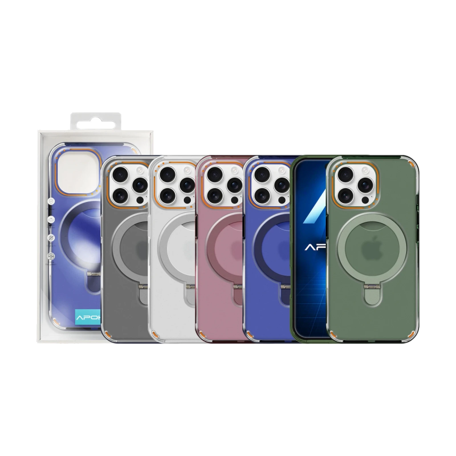 Funda Smoked Magsafe Con Anilla iPhone 16 Pro Max