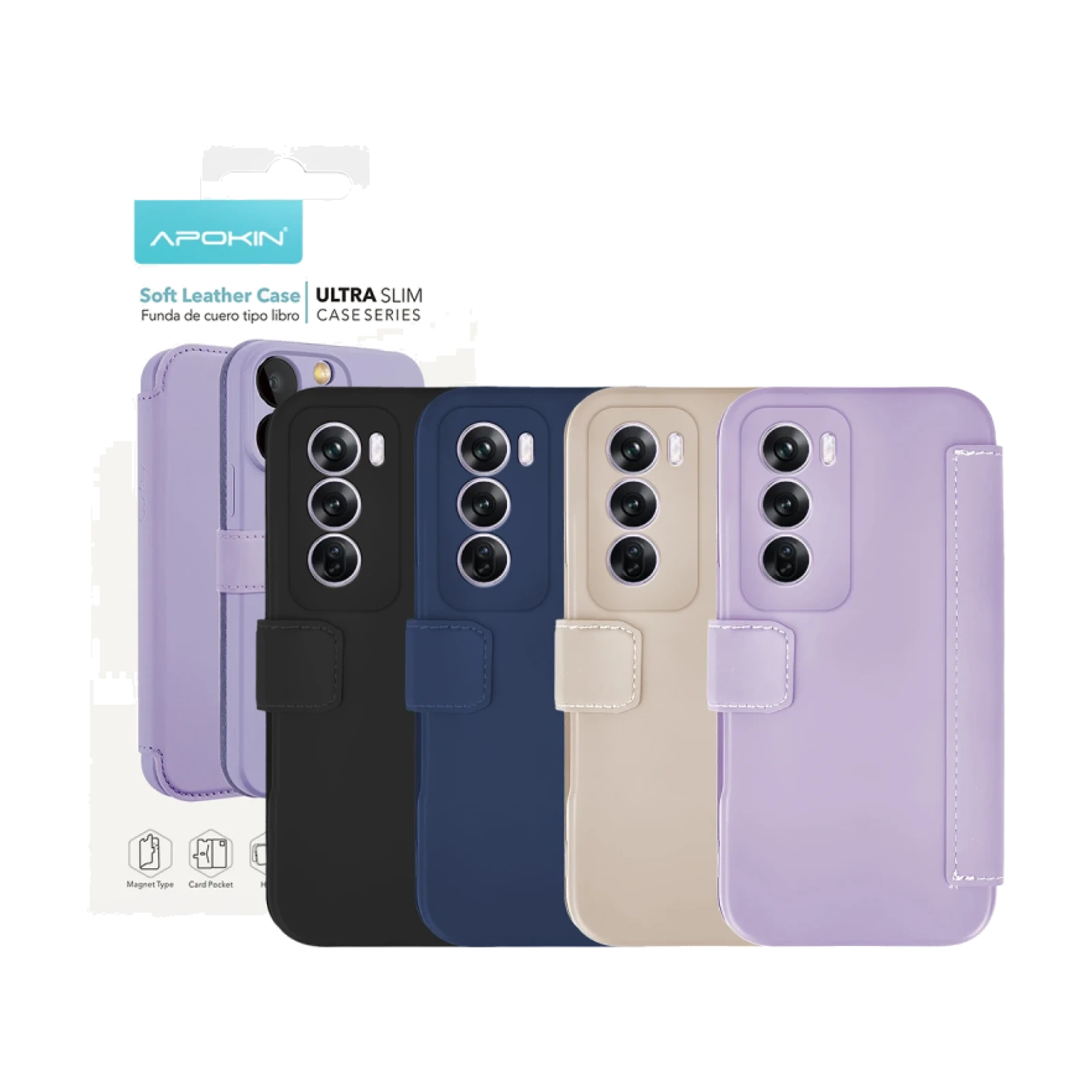 Funda de Tapa Silicona Suave para Oppo Reno 12 Pro