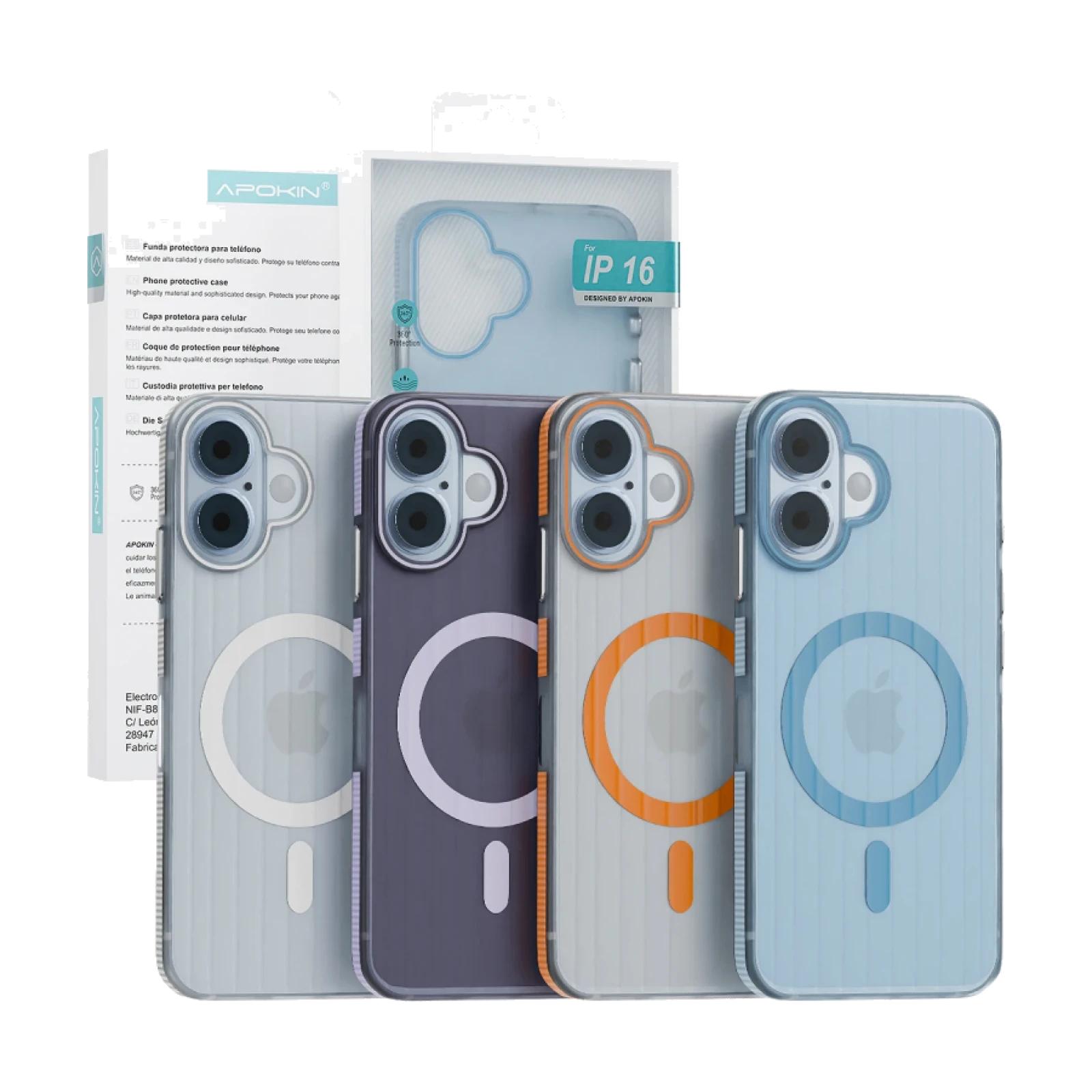 Funda Apokin Smoked con Magsafe para iPhone 16 Plus