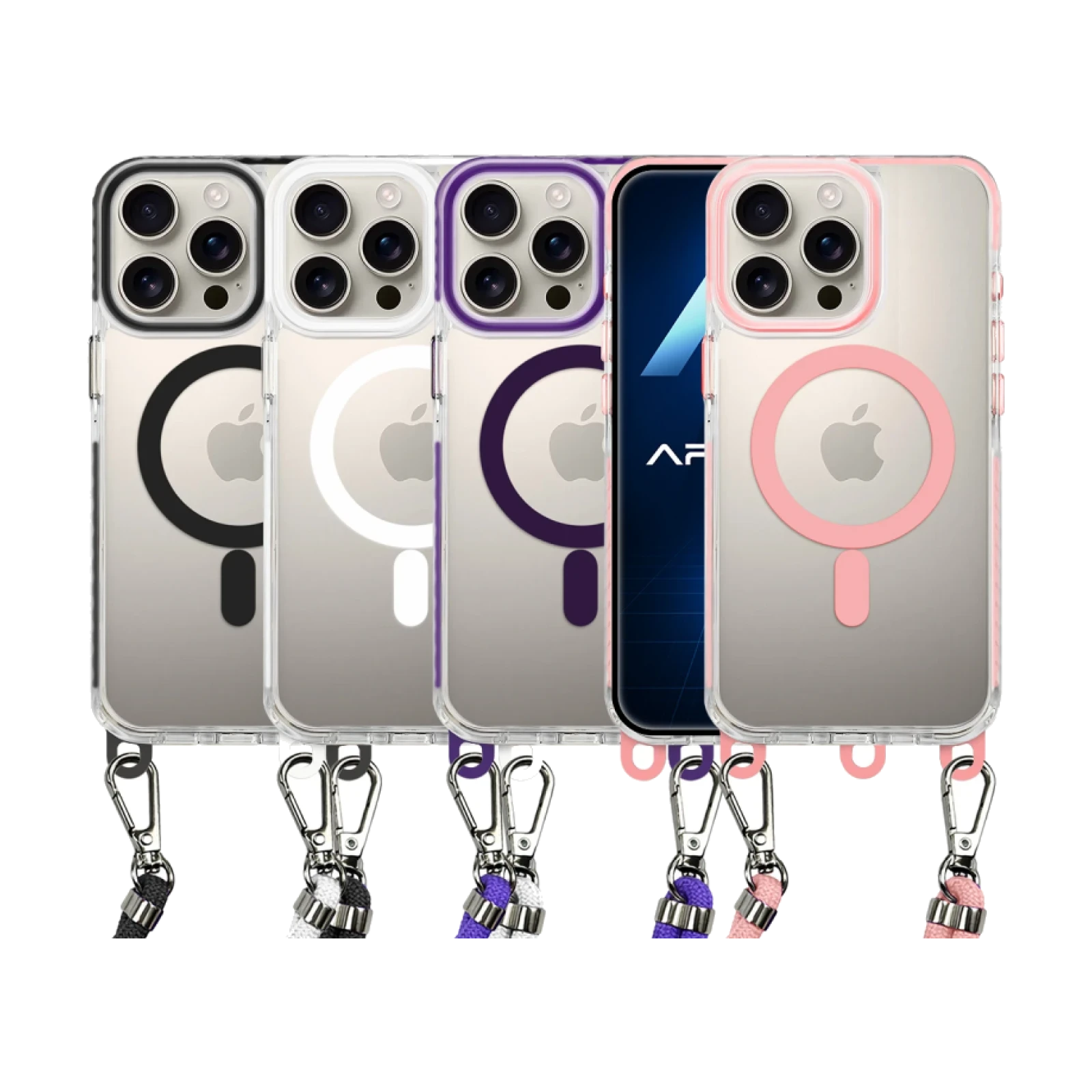 Funda Acrílica Transformable con Cordón iPhone 16 Pro