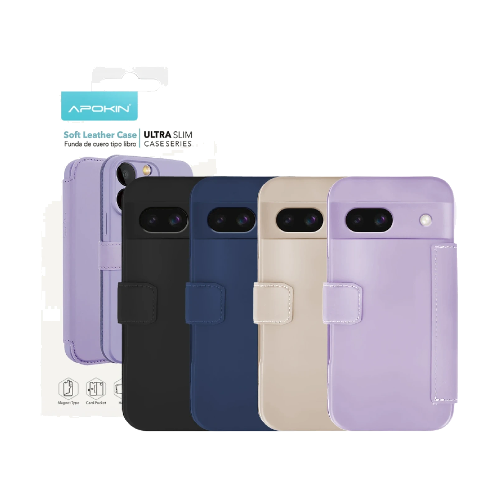 Funda de Tapa Silicona Suave para Google Pixel 8A