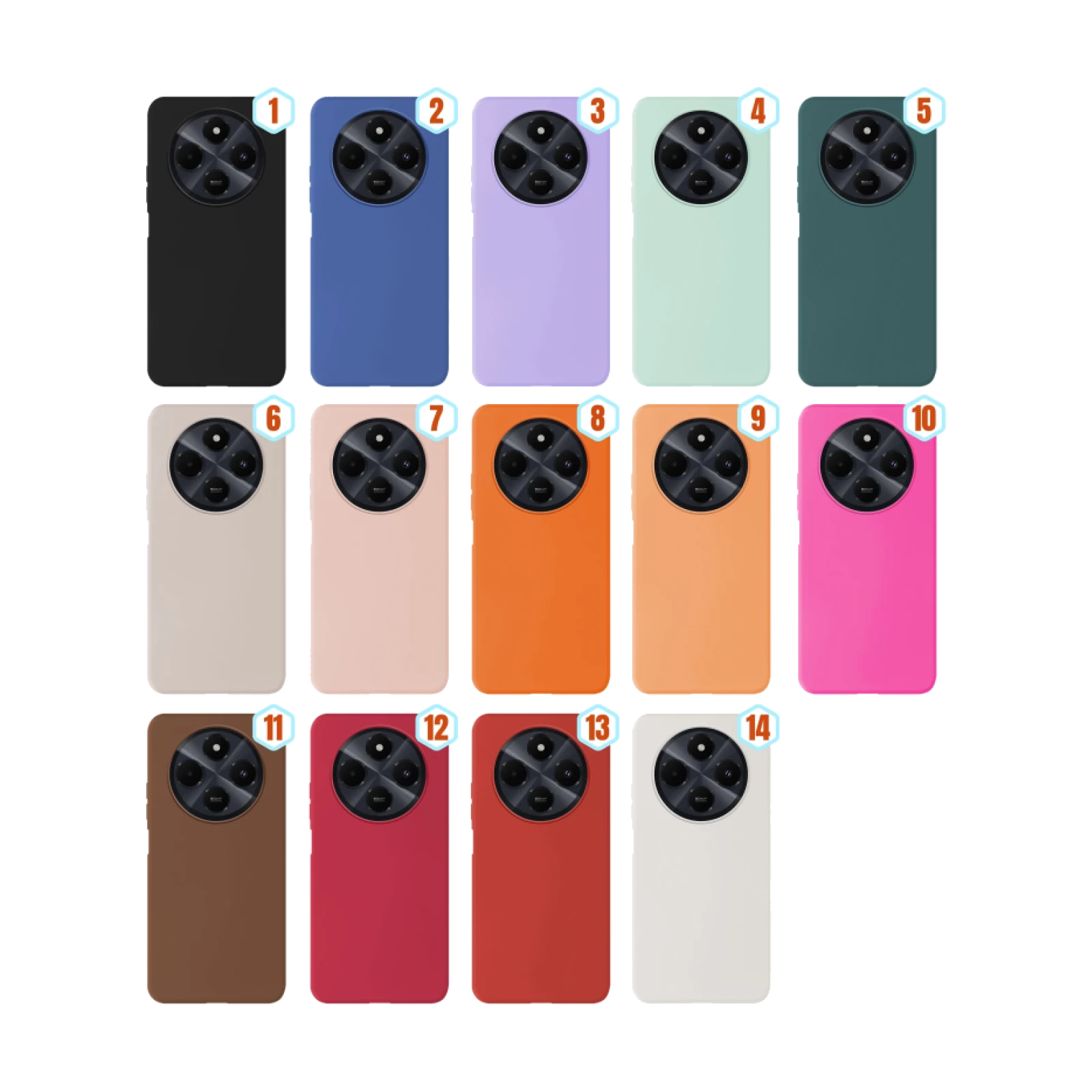 Funda Silicona Liquida Efecto Piel Xiaomi Redmi 14C
