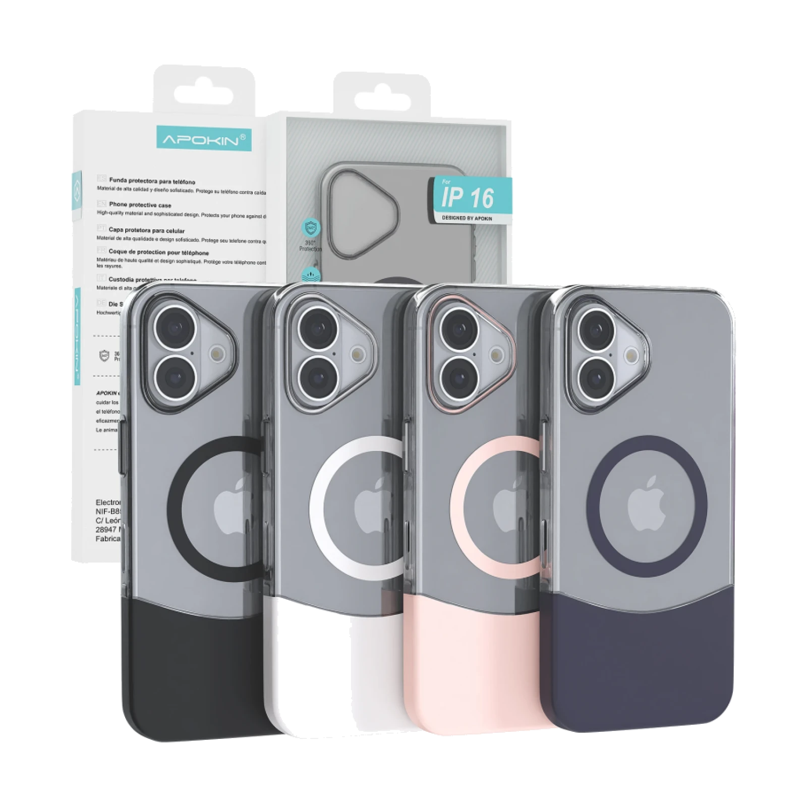 Funda Acrilica con Magsafe Mixta Apokin iPhone 16