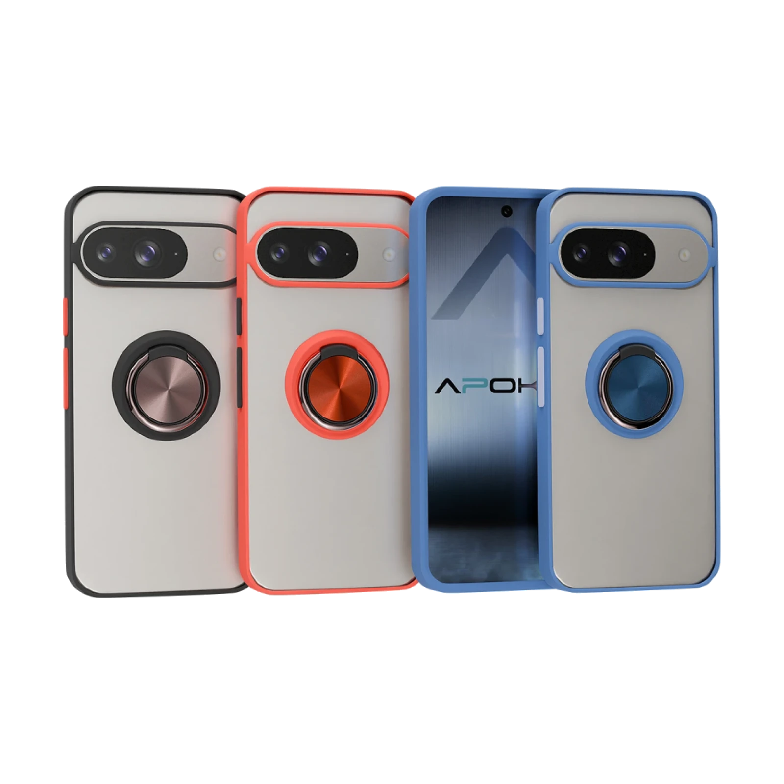 Funda Gel Pixel 9 5g Iman con soporte Smoked