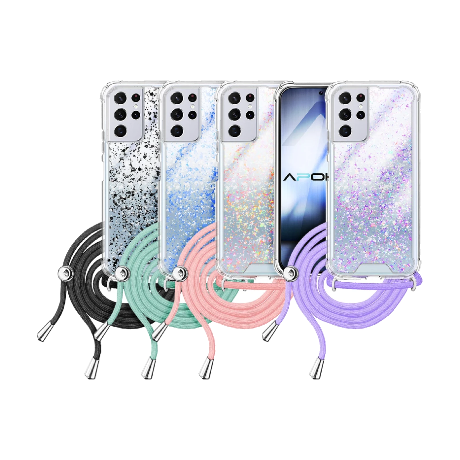 Funda Gel transparente con Cordón Samsung Galaxy S21 Ultra