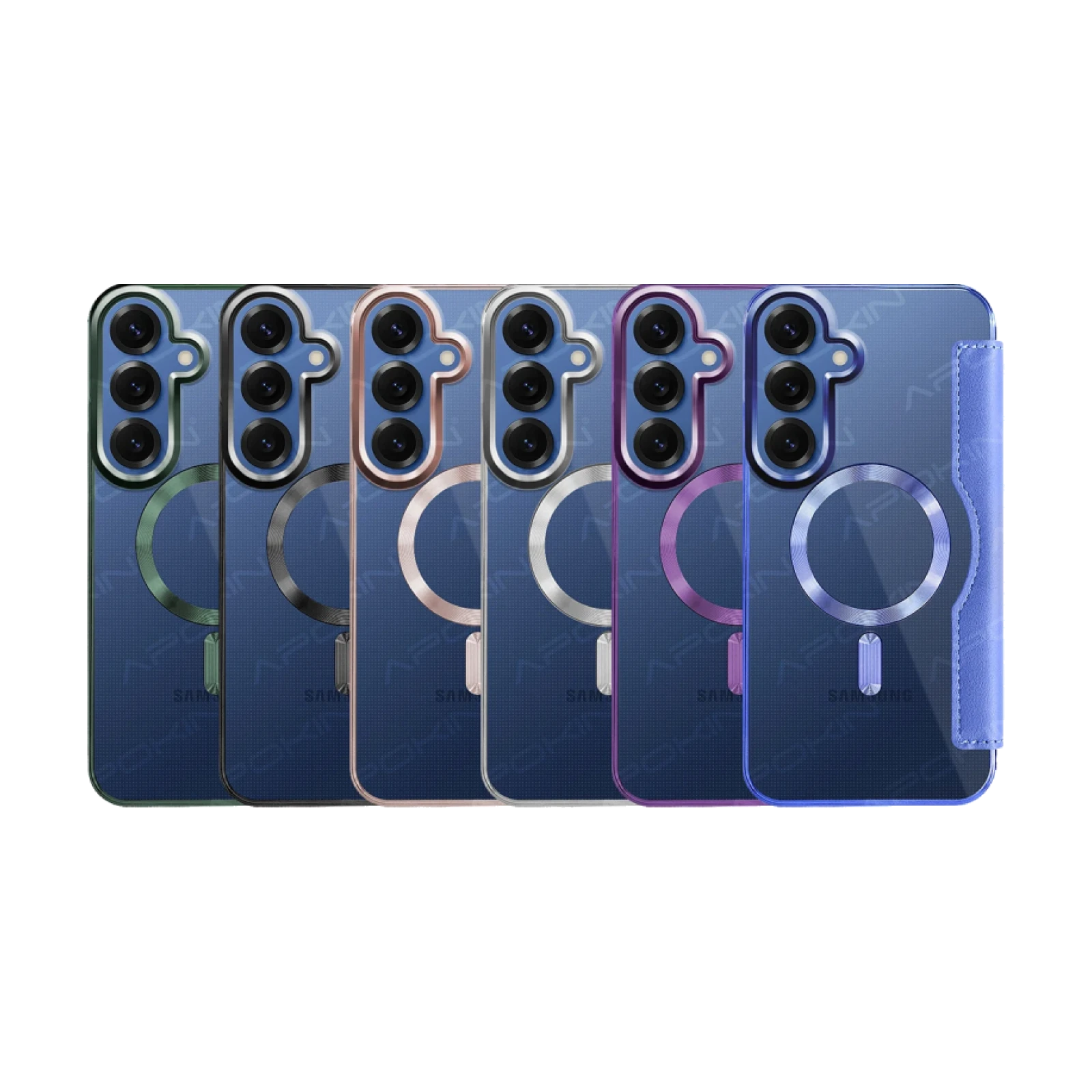 Funda Mocome de Tapa Cromado con Magsafe para Samsung S25