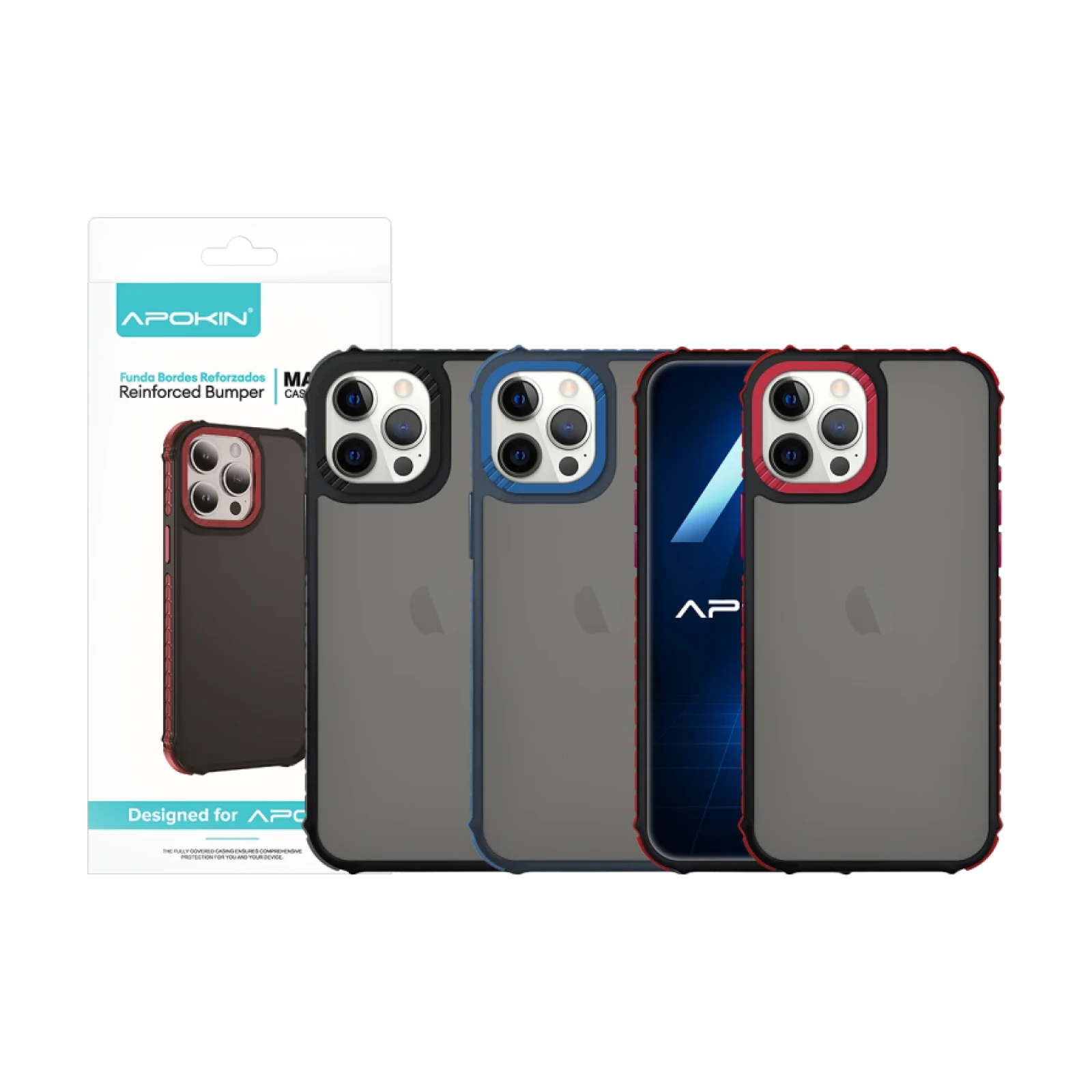 Funda Smoked Rock Apokin iPhone 12/12 Pro 3-Color