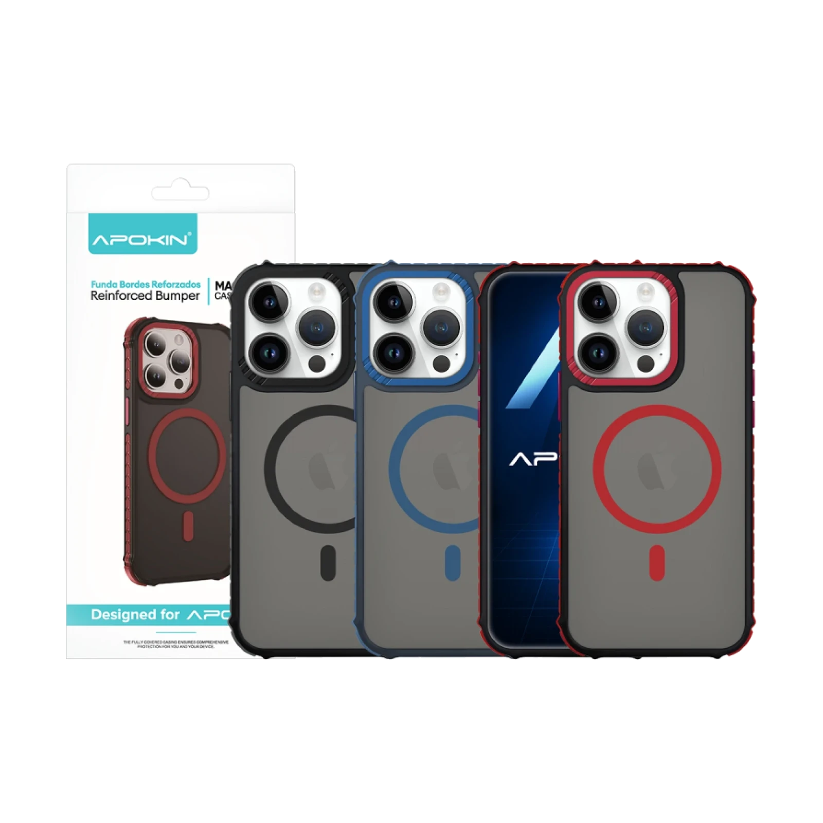 Funda Smoked Magsafe Rock Apokin iPhone 14 Pro 3-Color