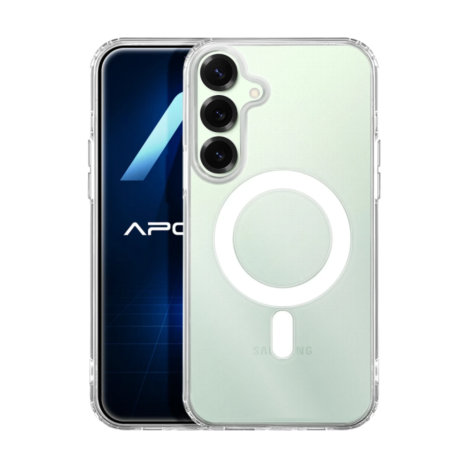 Funda transparente Premium con Magnetic para Samsung Galaxy S25 Plus