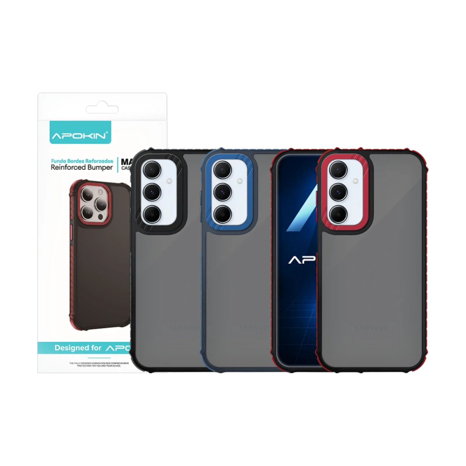Funda Smoked Rock Apokin Samsung A55 3-Color