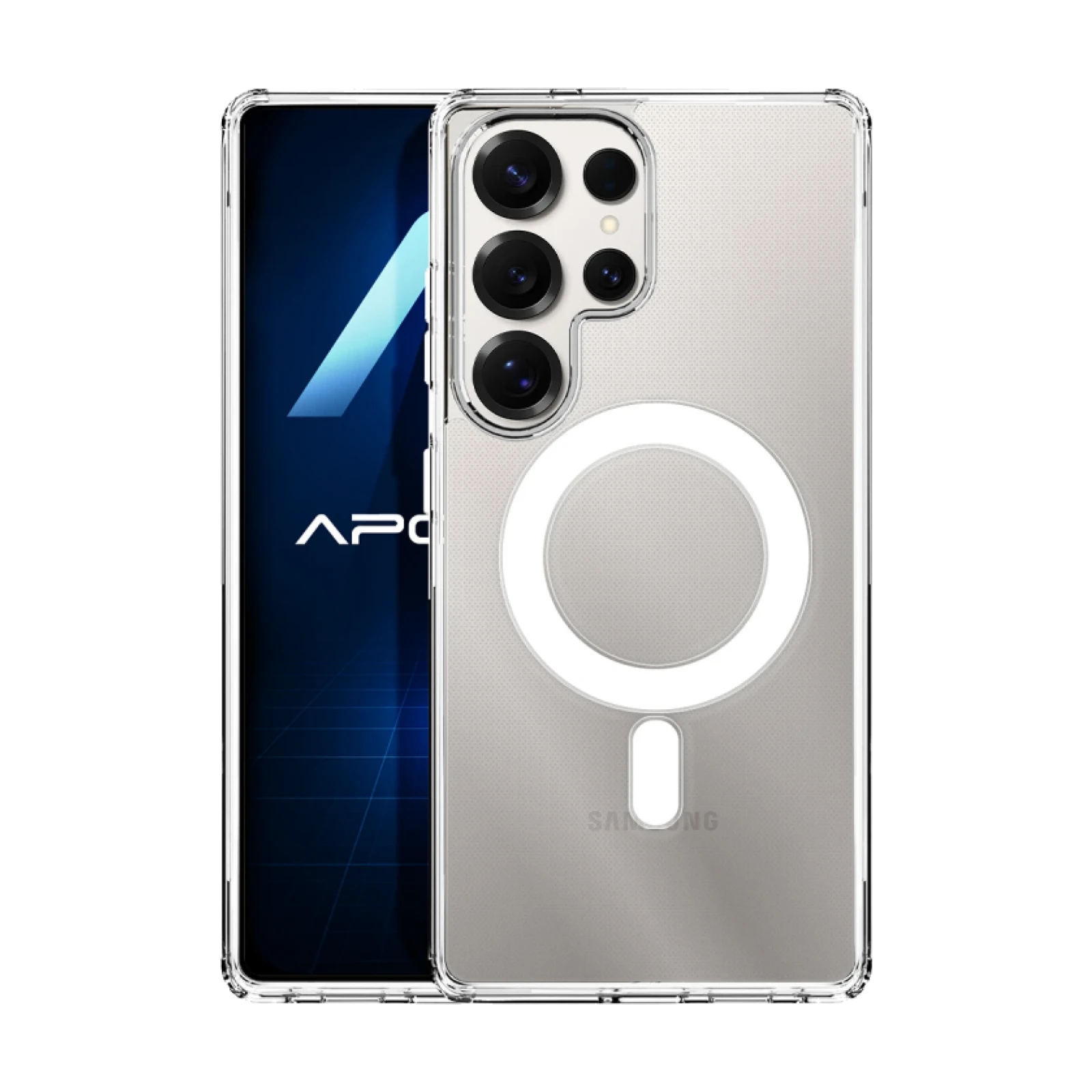 Funda transparente Premium con Magnetic para Samsung Galaxy S25 Ultra
