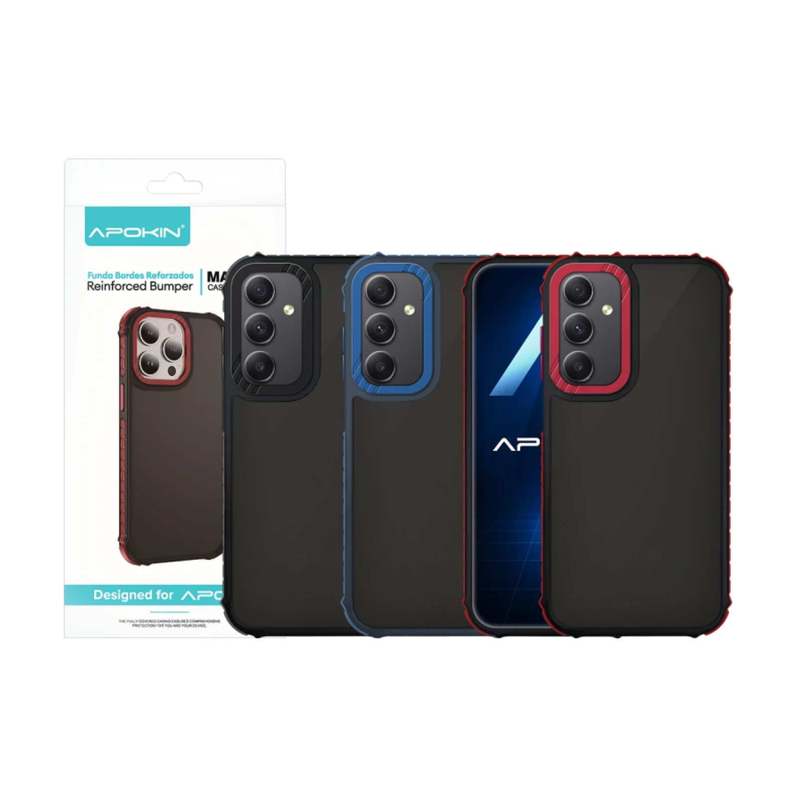 Funda Smoked Rock Apokin Samsung A34 3-Color