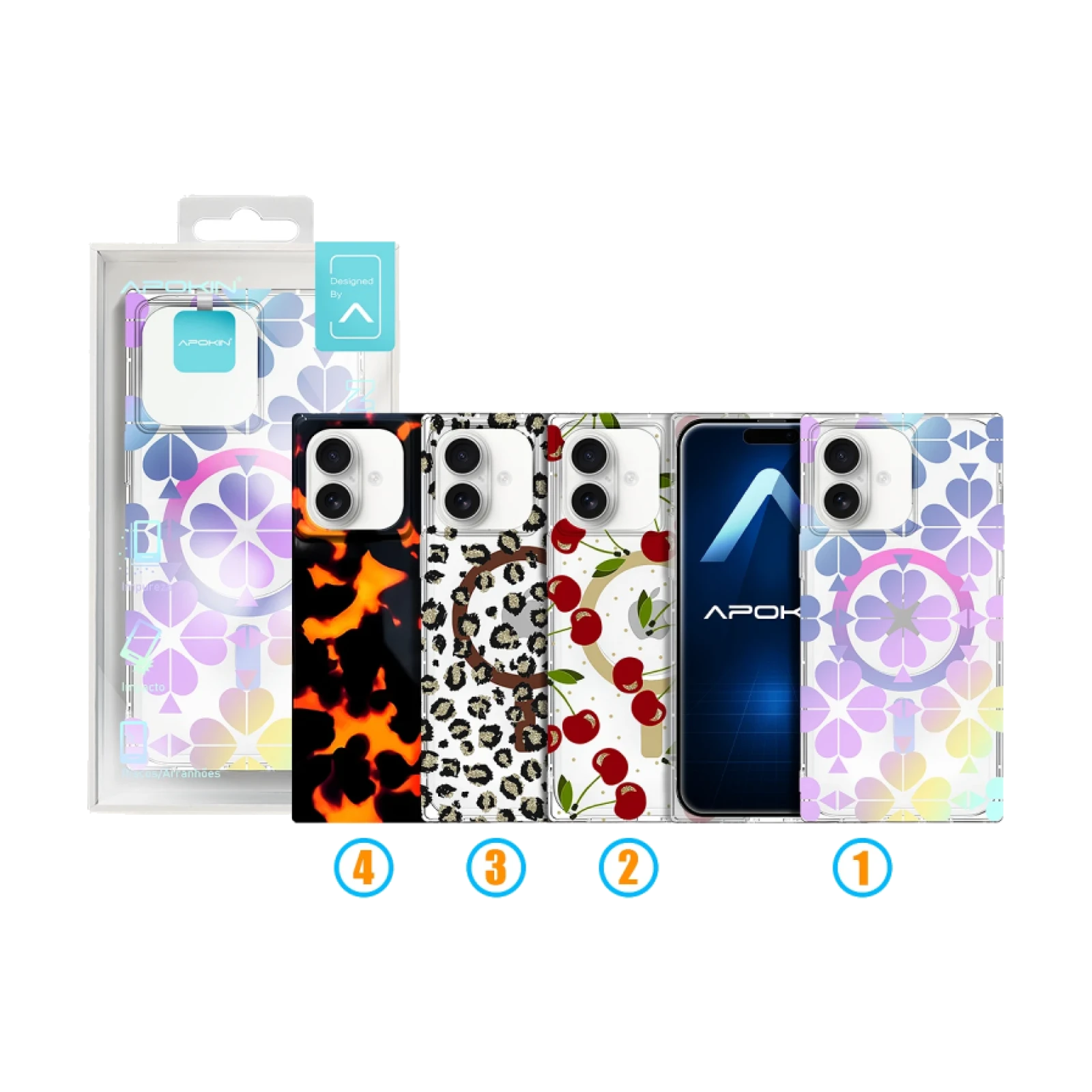 Funda Metalizada Magsafe con Dibujos iPhone 16