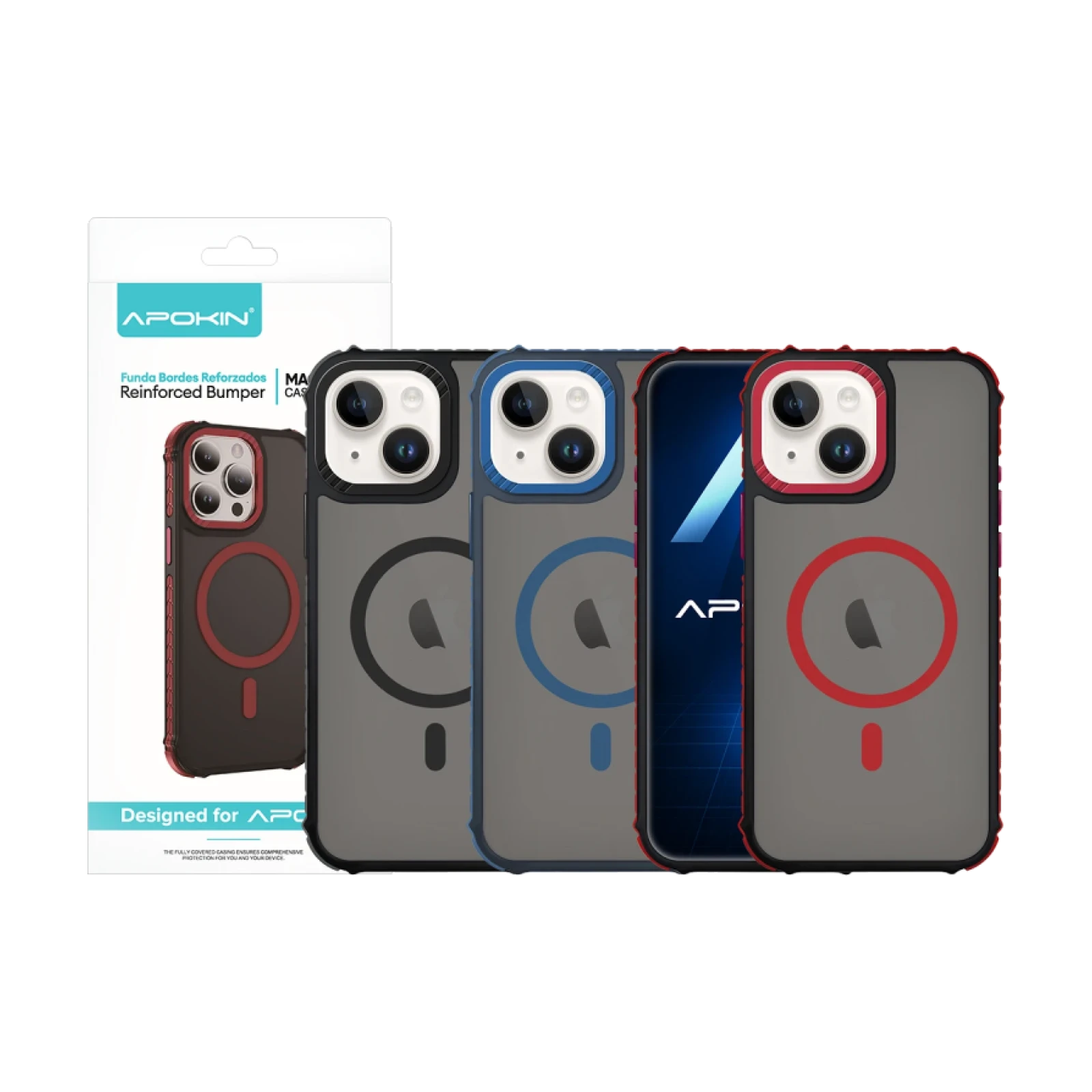 Funda Smoked Magsafe Rock Apokin iPhone 15 Plus/ 14 Plus