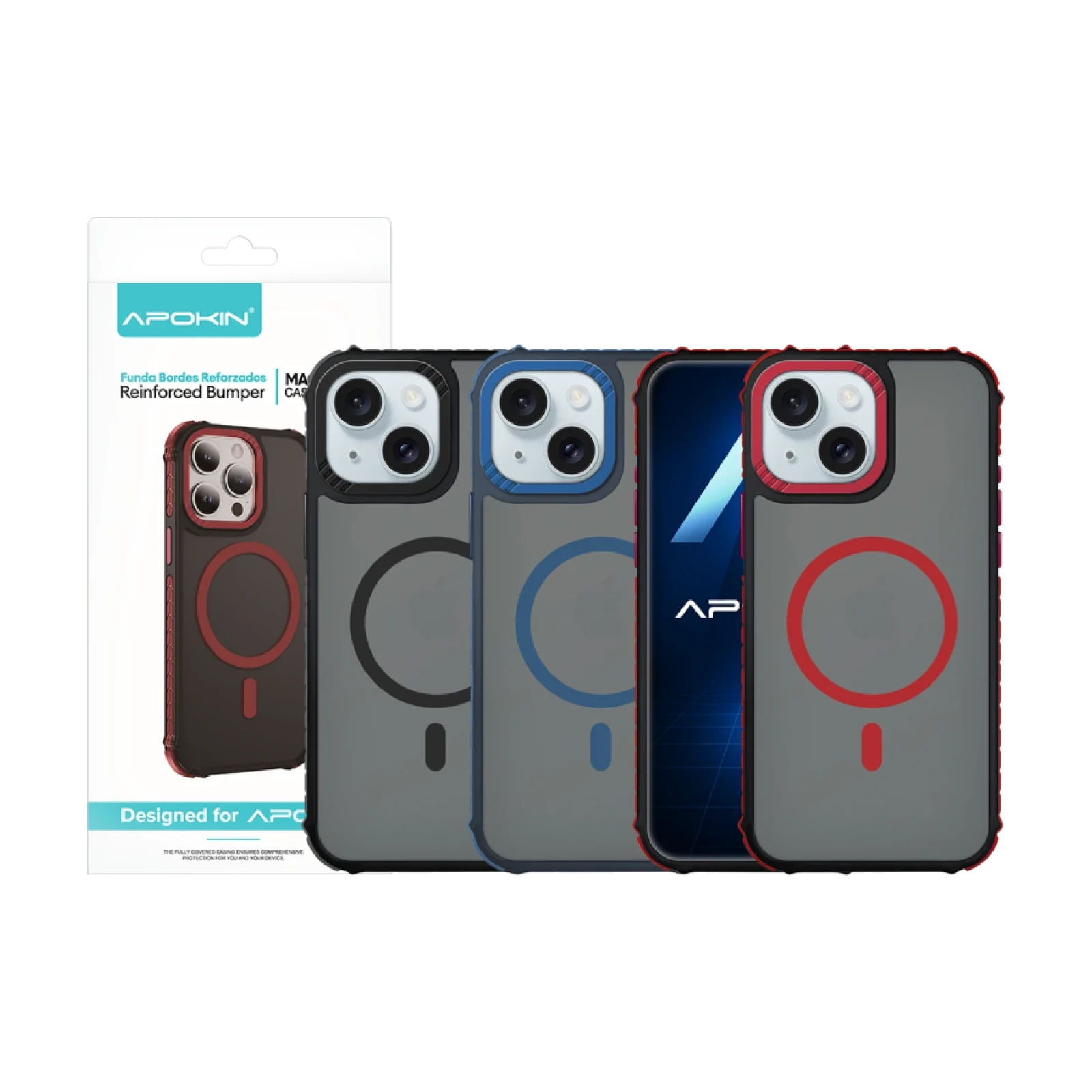 Funda Smoked Magsafe Rock Apokin iPhone 15