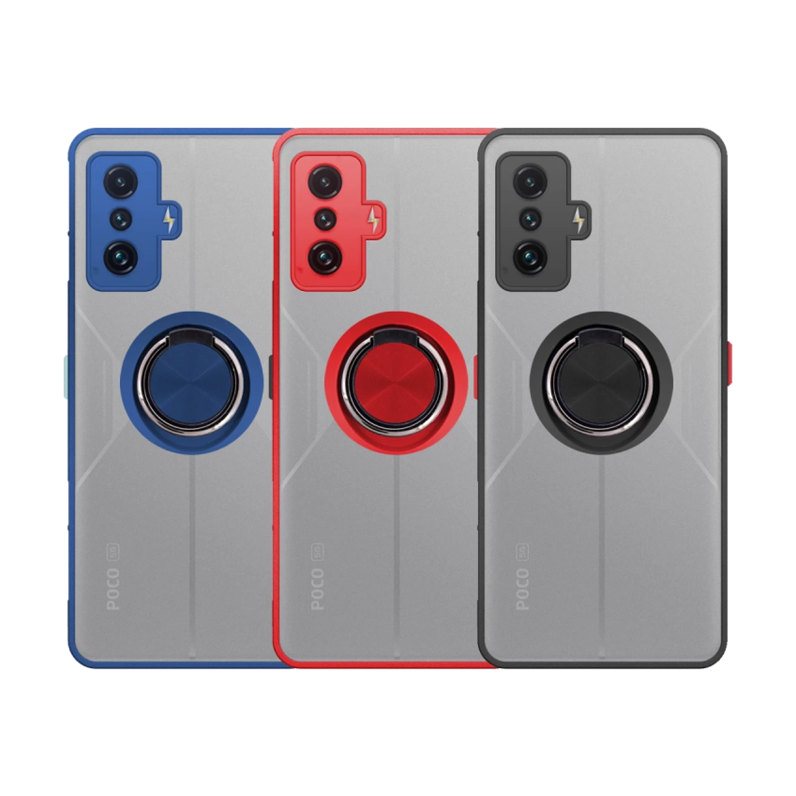 Funda Gel Moto G55 Iman con soporte Smoked