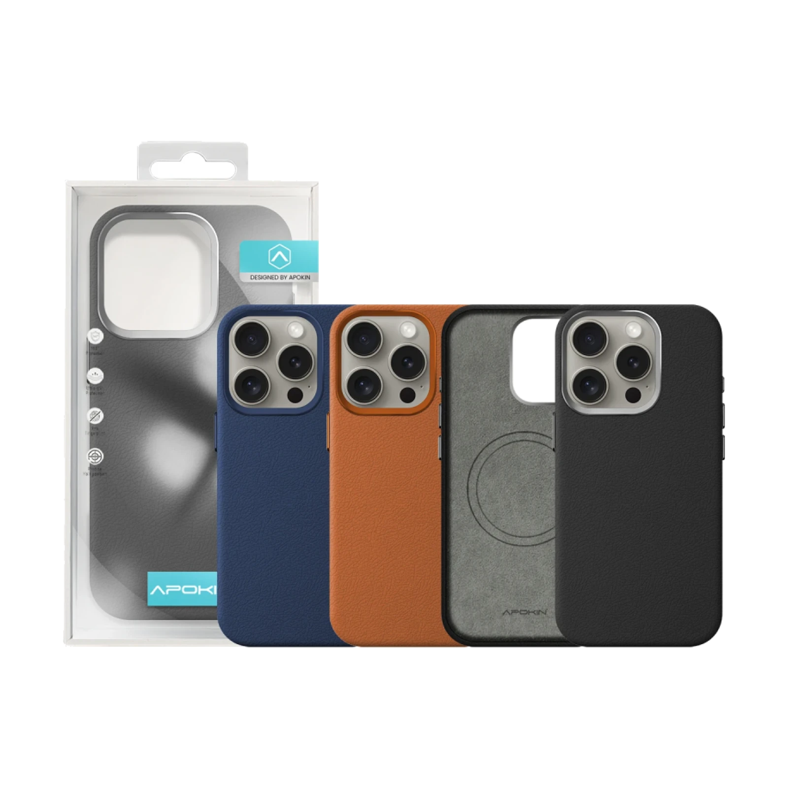 Funda Piel para iPhone 15 Pro Max