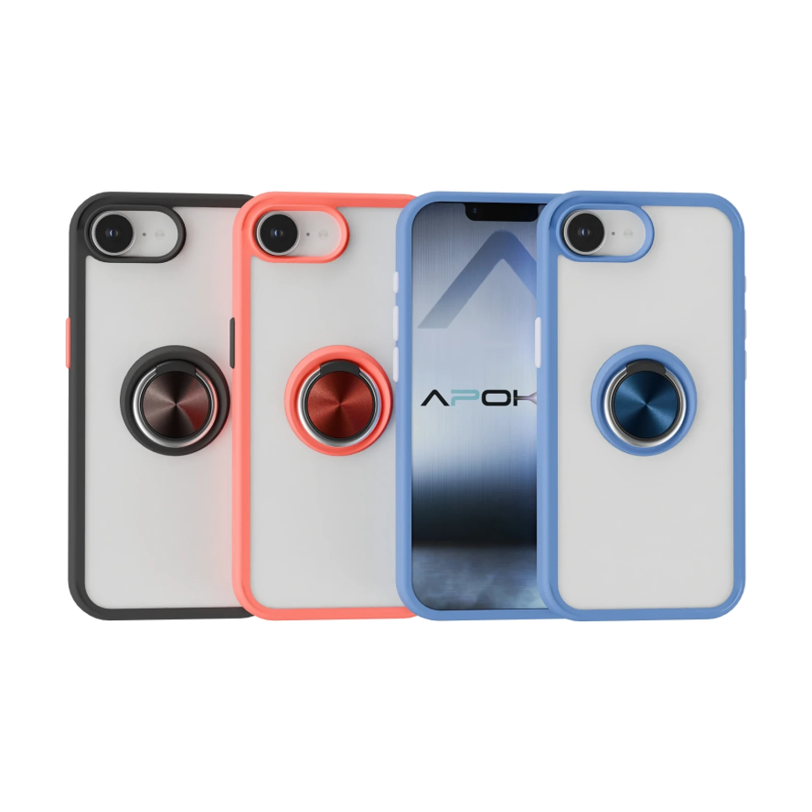 Funda Gel iPhone 16e/17e Iman con soporte Smoked