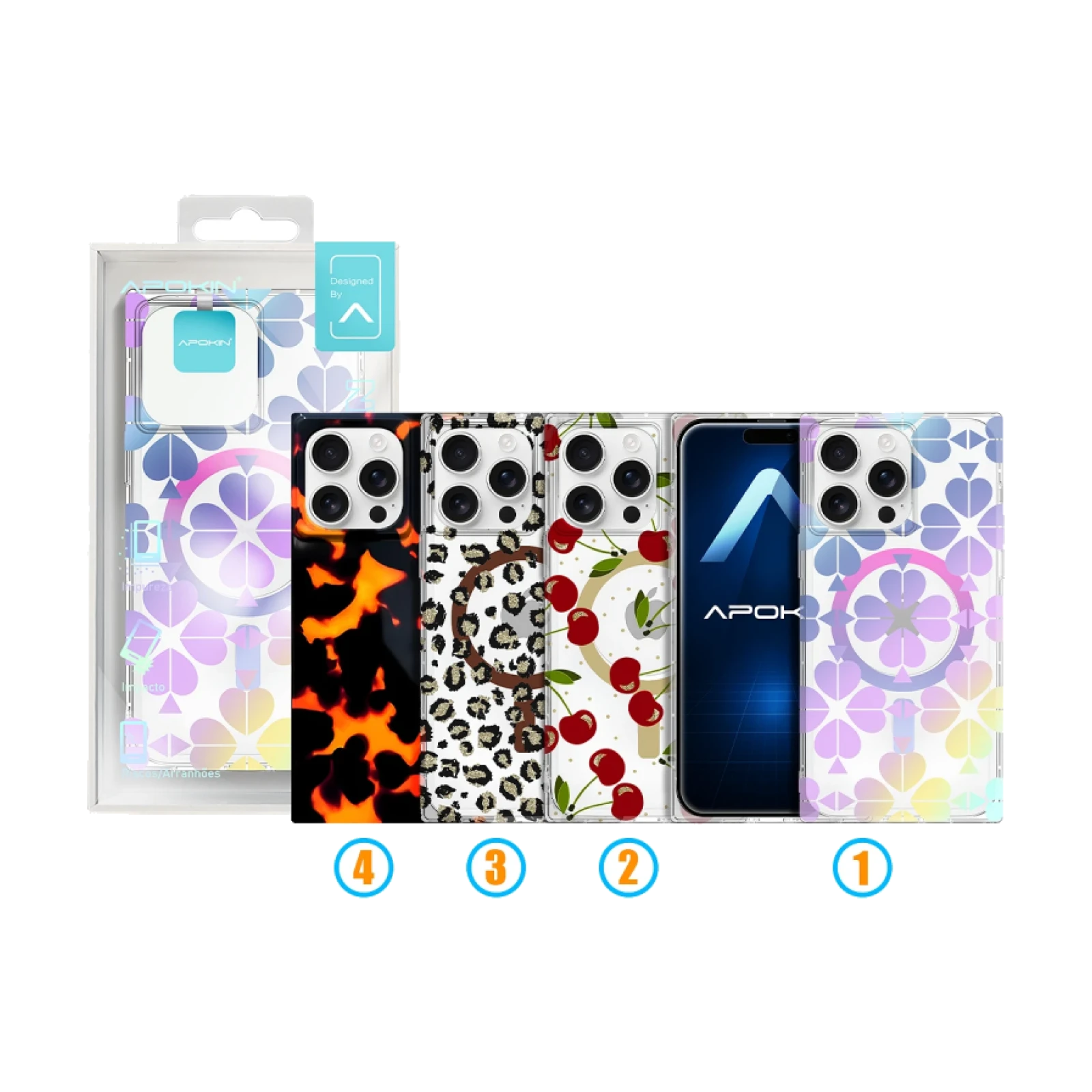 Funda Metalizada Magsafe con Dibujos iPhone 15 Pro Max