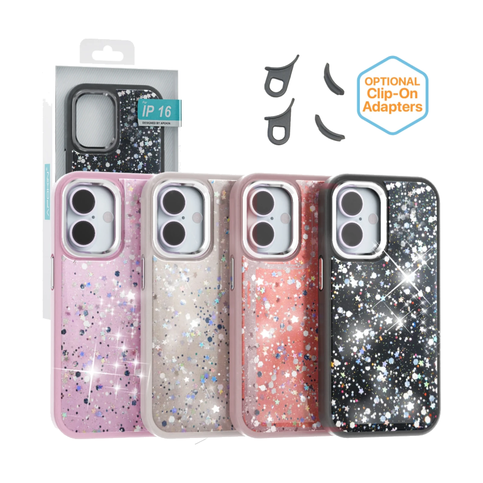 Funda Bling-Bling para iPhone 16 Plus