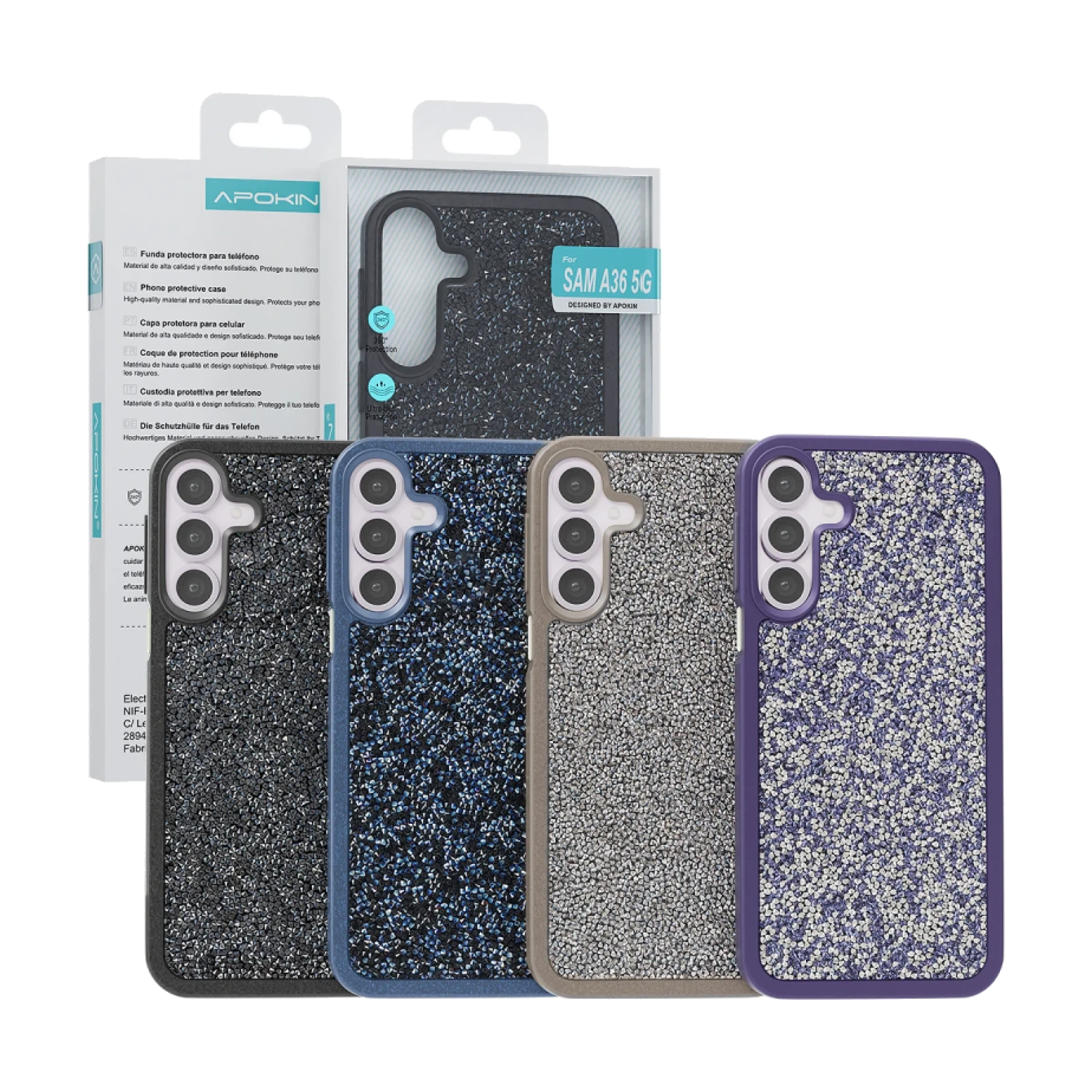 Funda Silicona con Cristales Diamante Samsung Galaxy A36 / A56