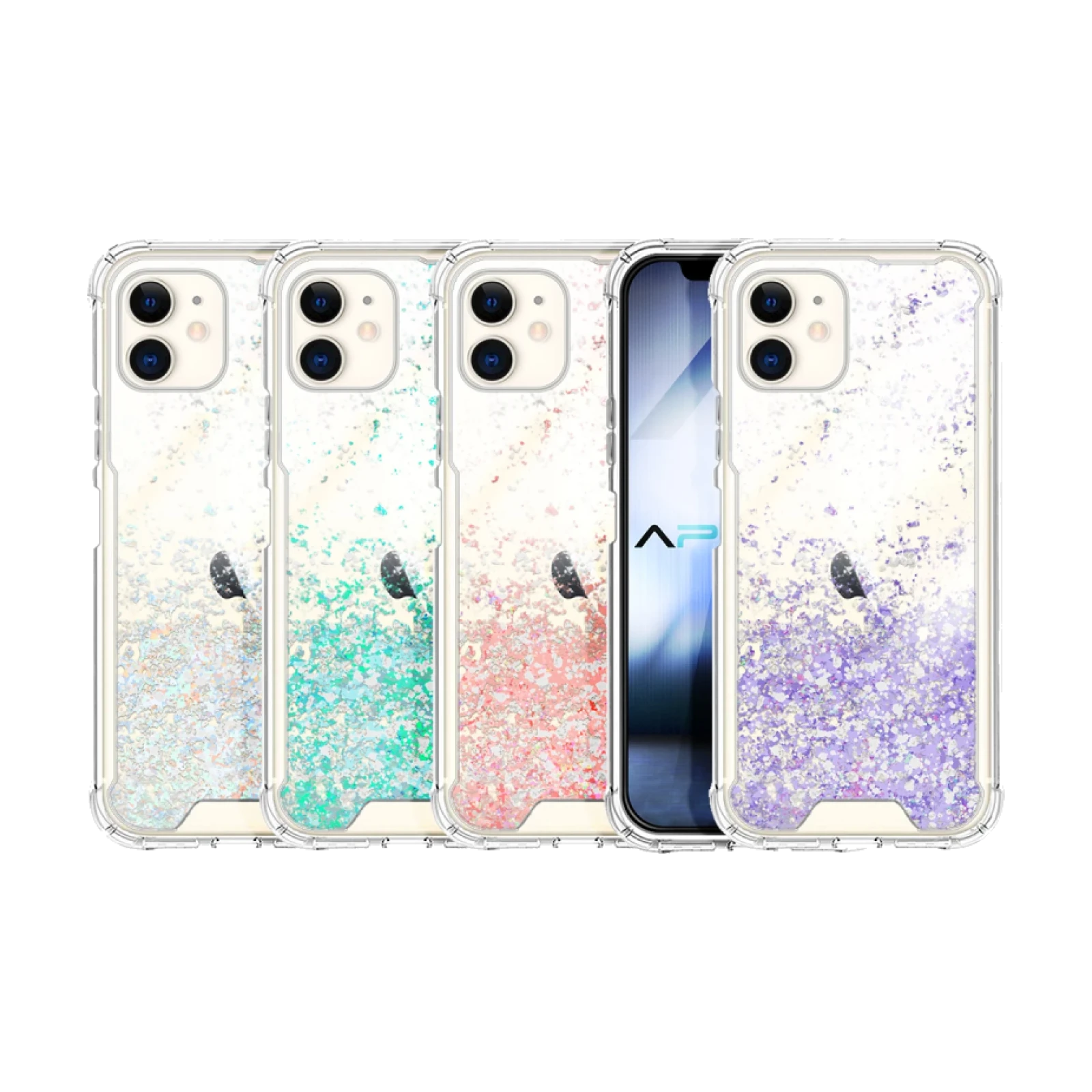 Funda Gel transparente purpurina iPhone 11