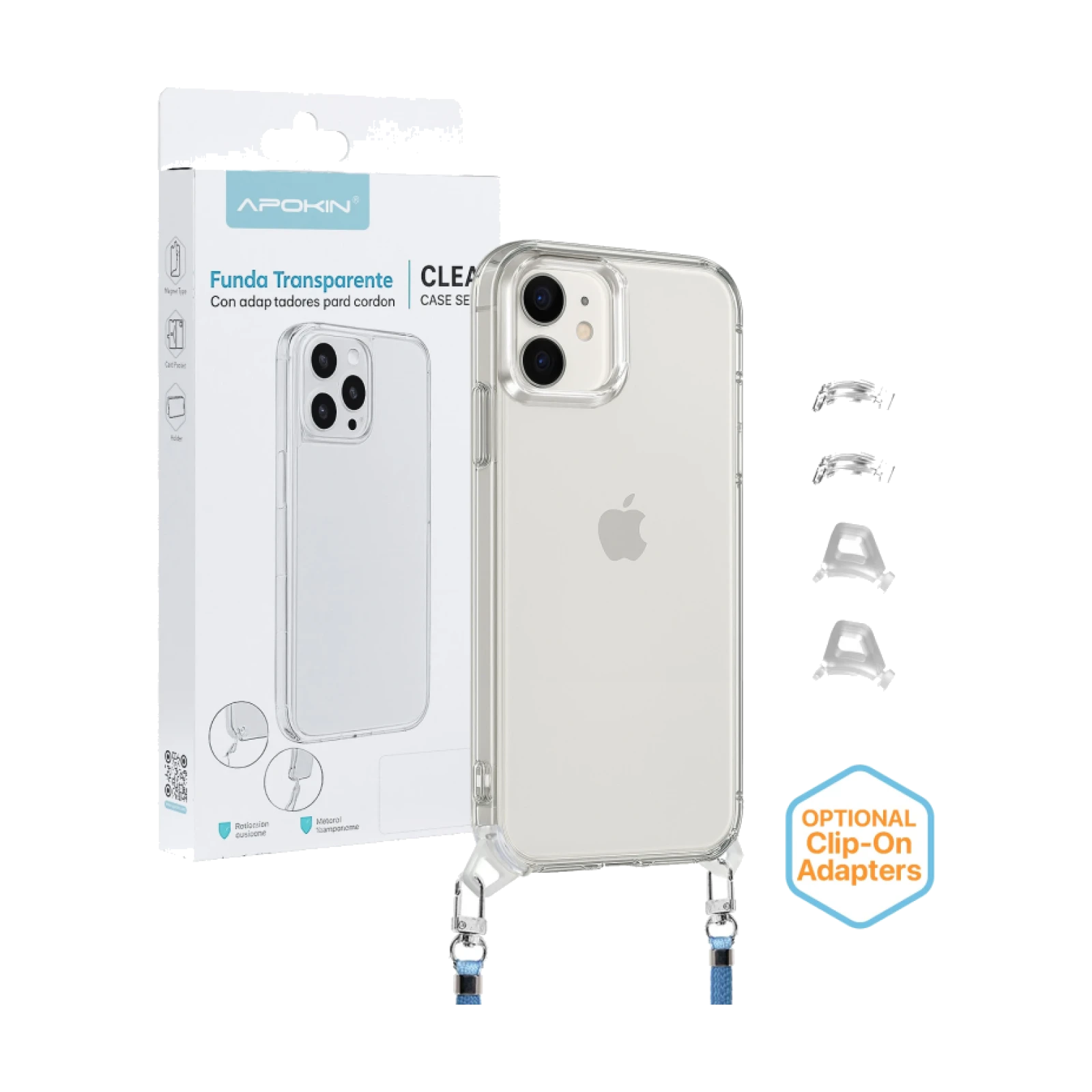 Funda 2en1 ClearStrap Transparente para iPhone 11