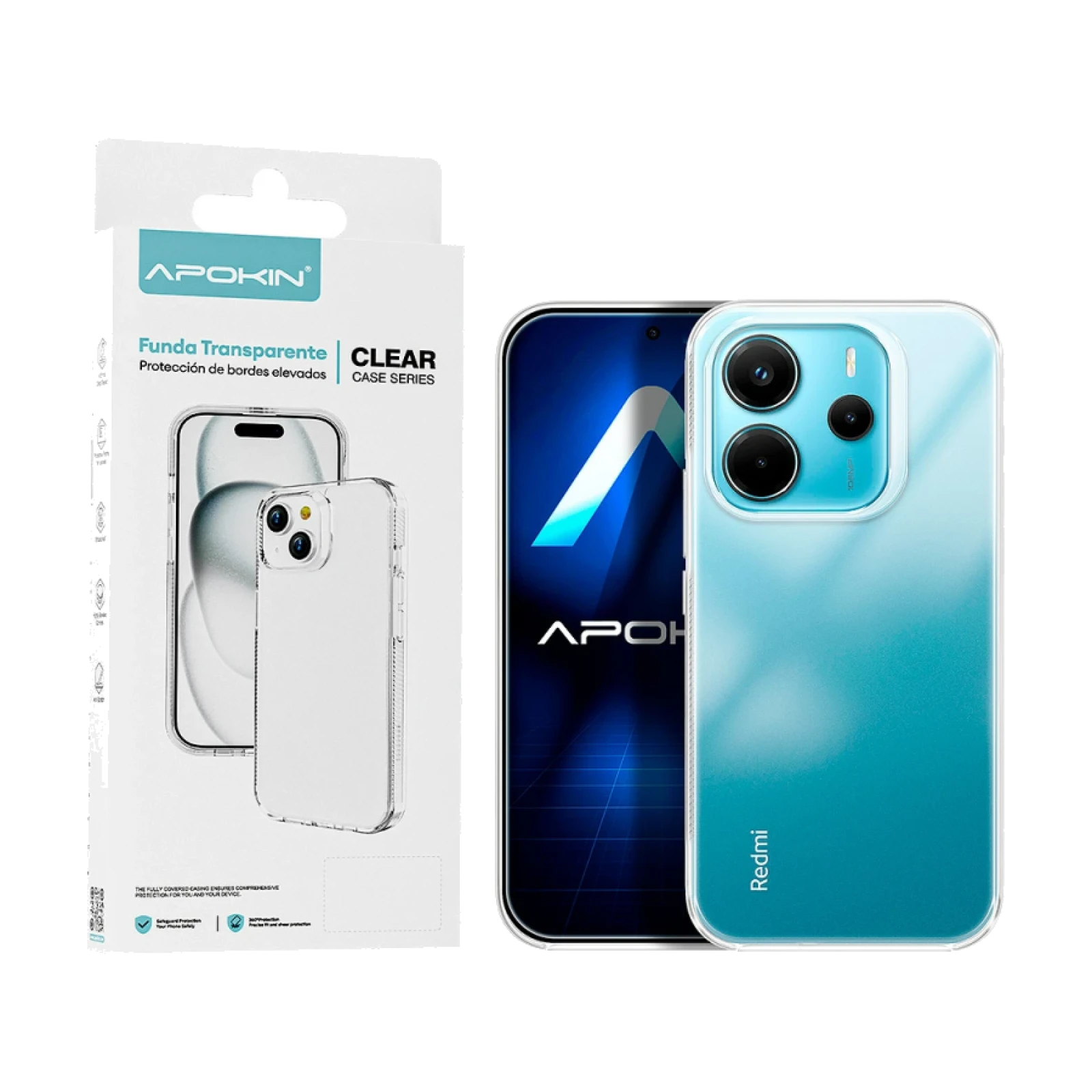 Funda Transparente ABR Antigolpe Premium Xiaomi Redmi Note 14 4G