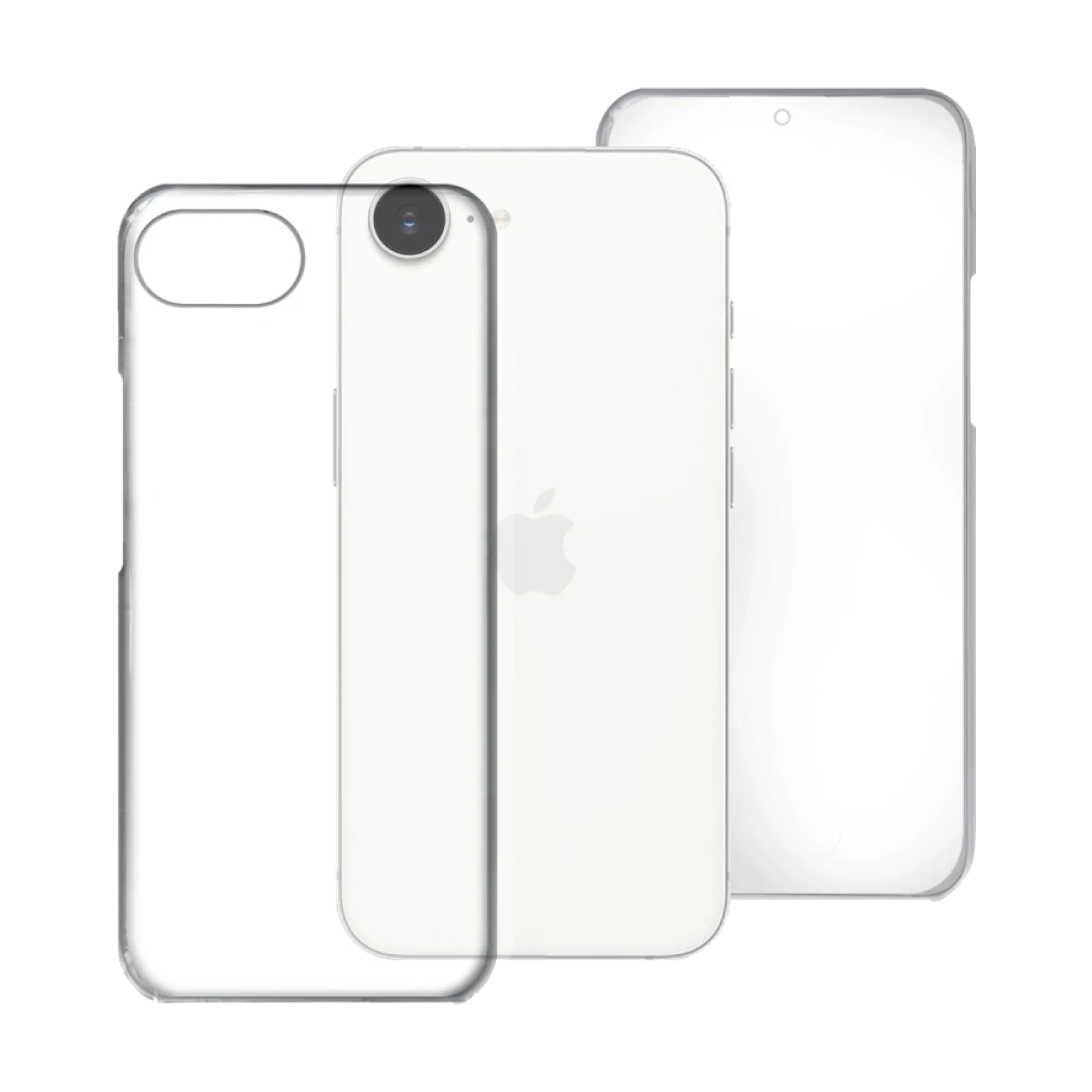 Funda Doble iPhone 16e/17e Silicona Transparente Delantera y Trasera