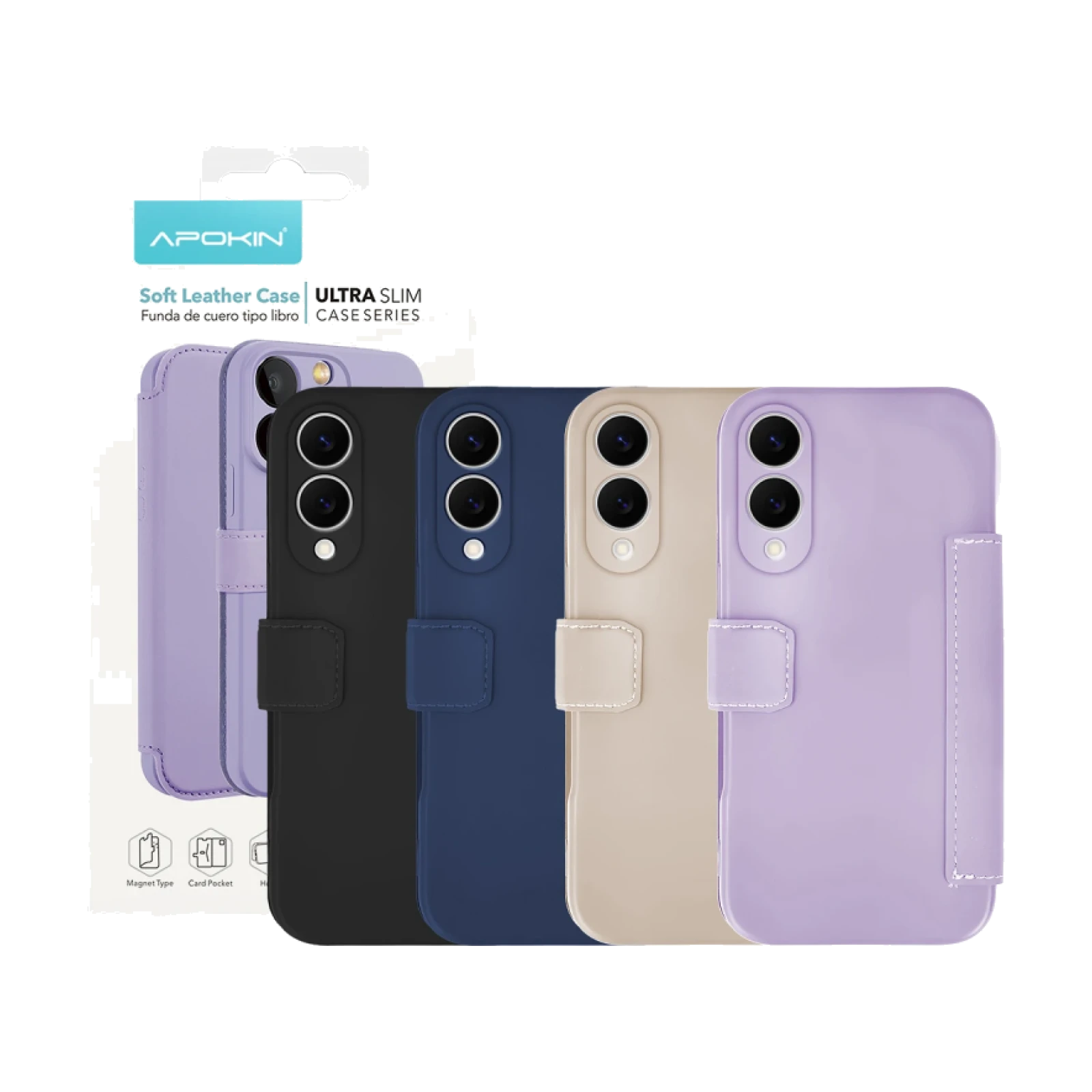 Funda de Tapa Silicona Suave para Samsung S25 Edge