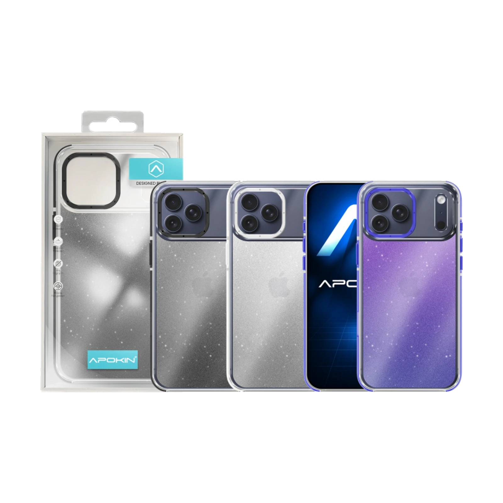 Funda Purpurina Apokin iPhone 17 Pro Max