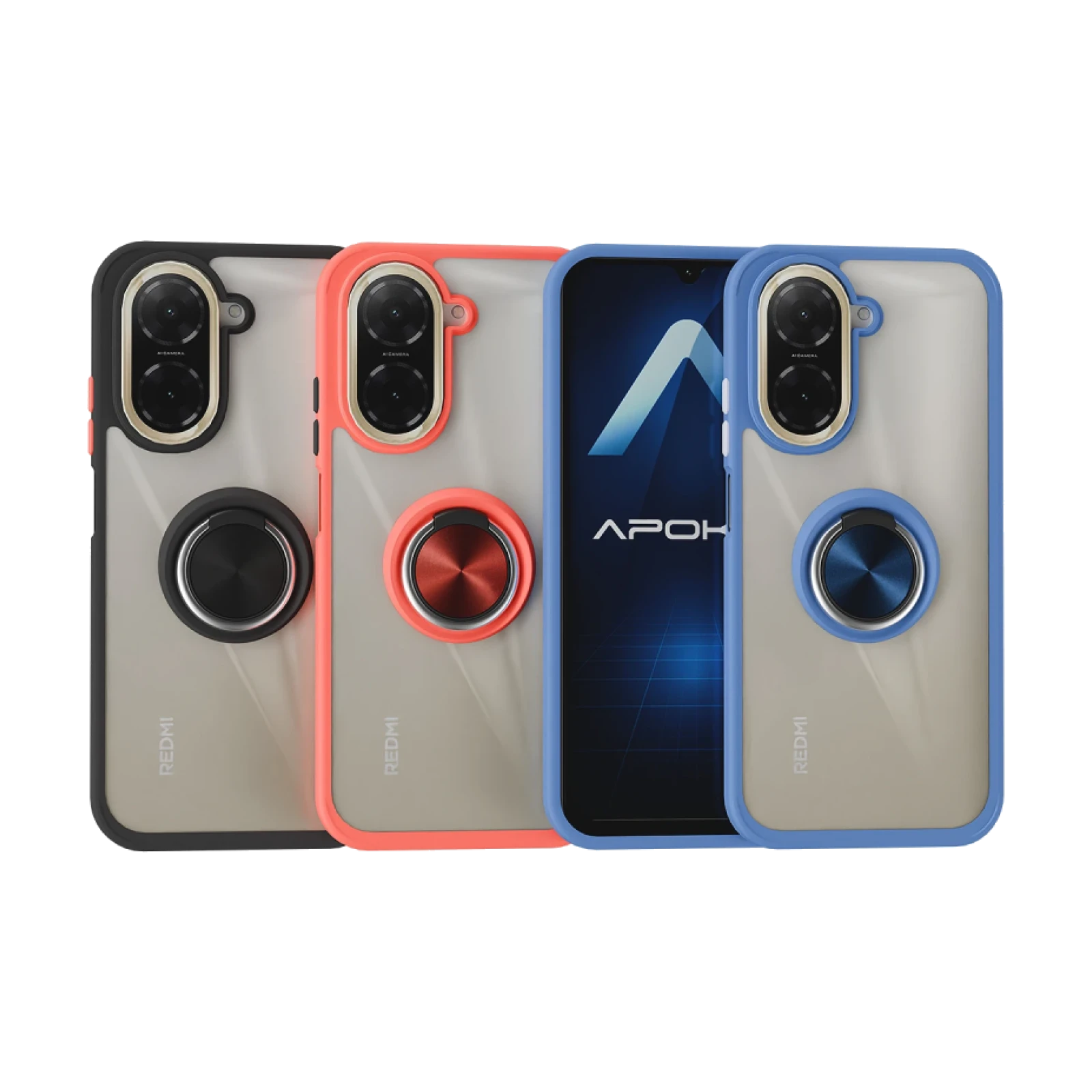 Funda Gel Xiaomi Redmi A5 173mm Iman con soporte Smoked