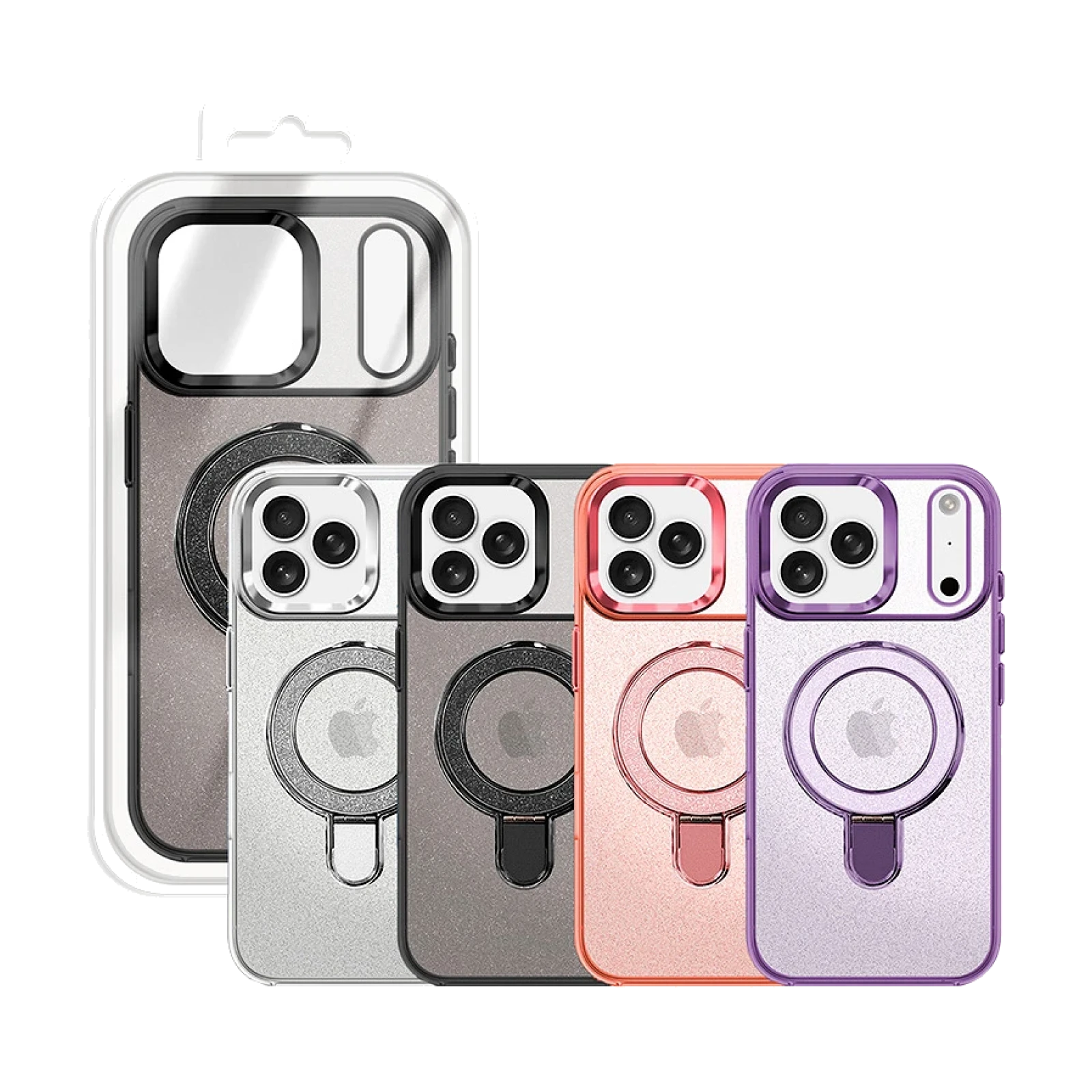 Funda Purpurina Magsafe Con Anilla Magsafe iPhone 17 Pro