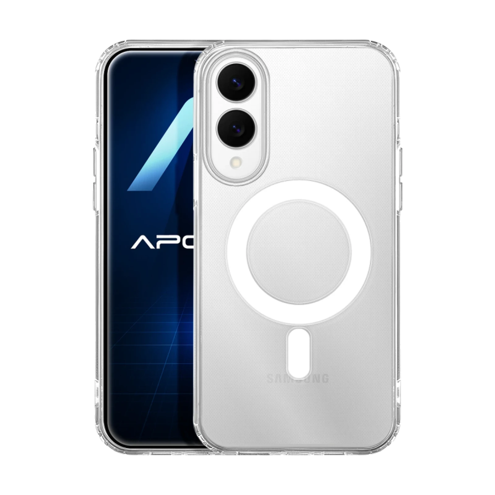 Funda transparente Premium con Magnetic para Samsung Galaxy S25 Edge