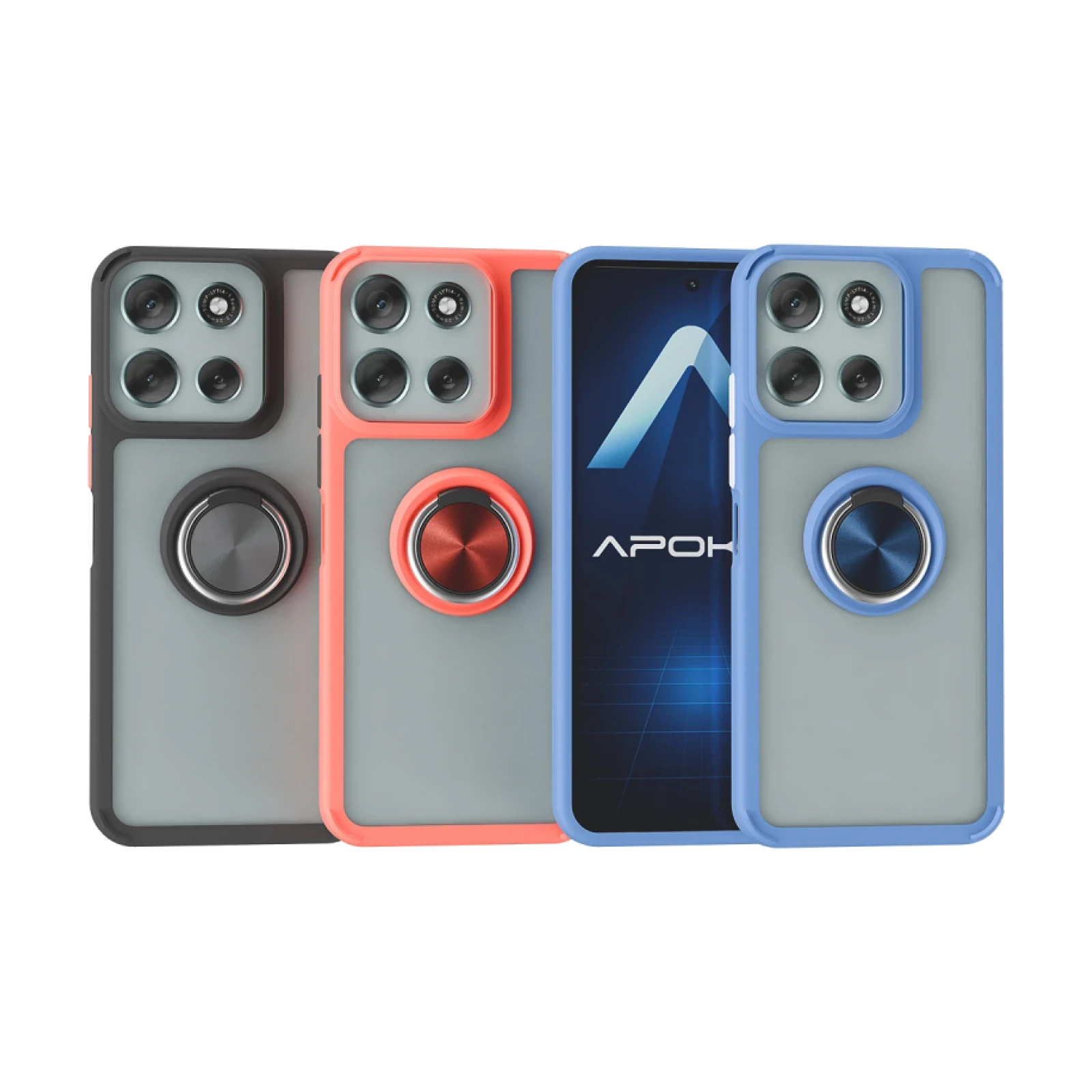 Funda Gel Moto G86 5G Iman con soporte Smoked