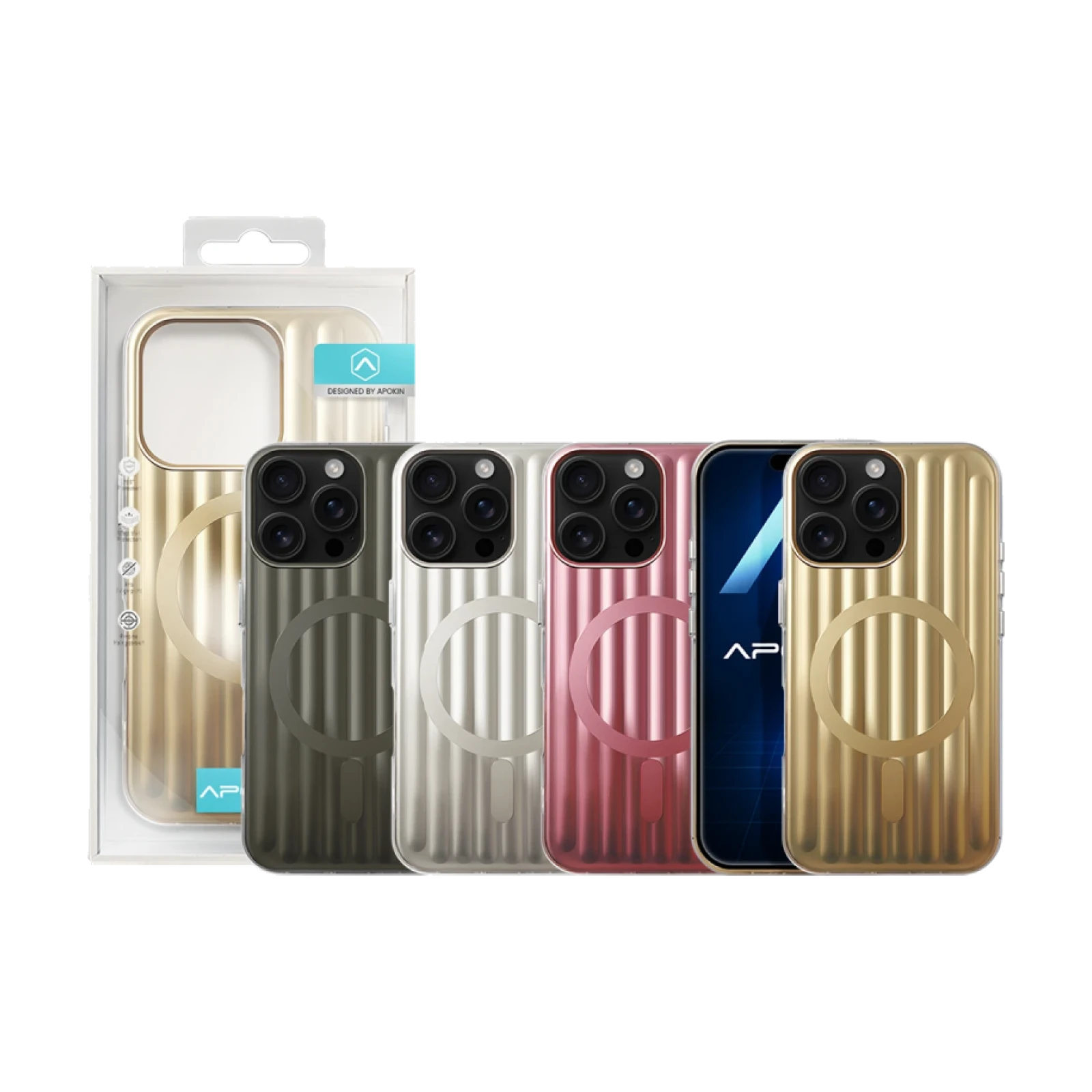 Funda Mate Metalizada con Magsafe para iPhone 16 Pro Max