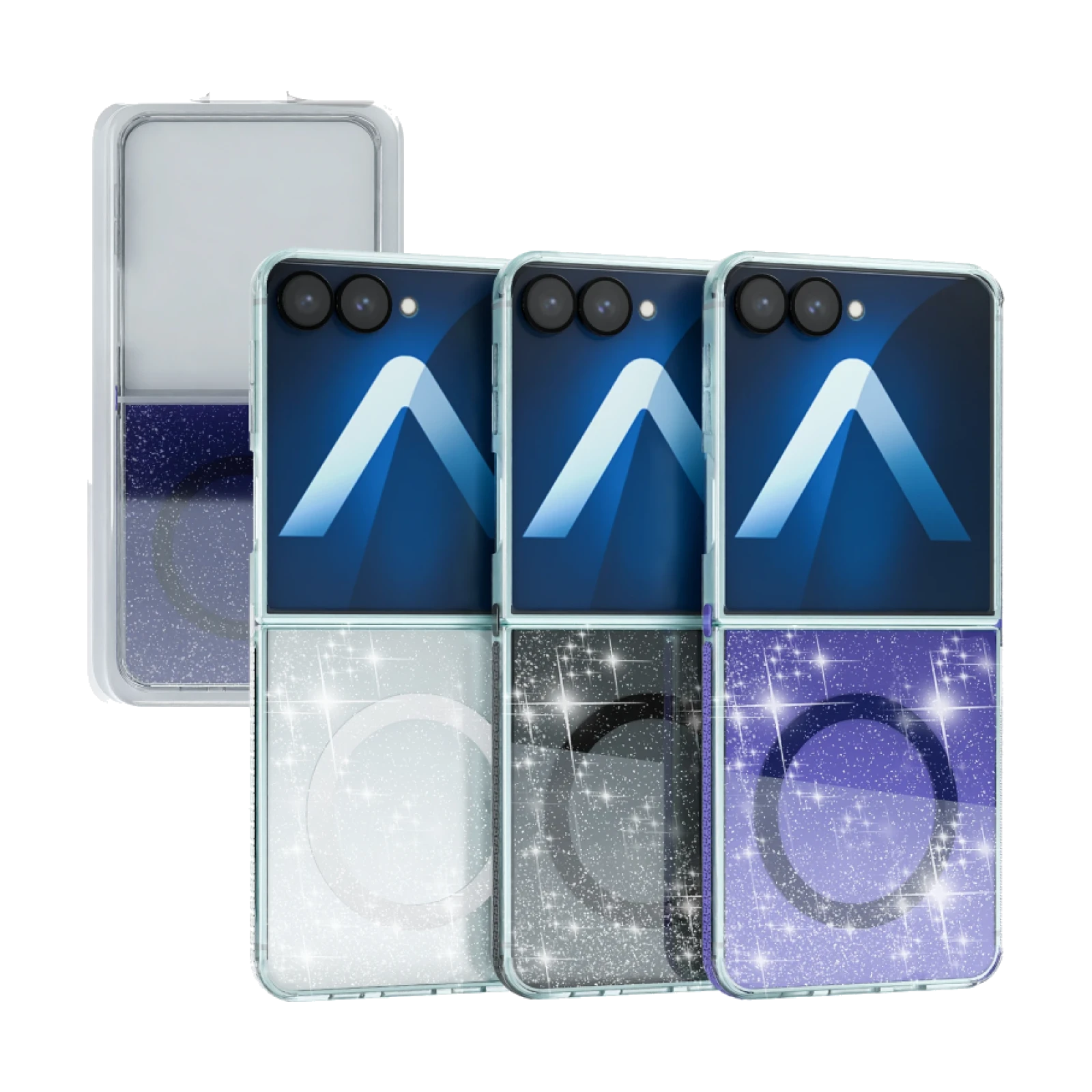Funda Purpurina con Magsafe Apokin Samsung Z Flip 7