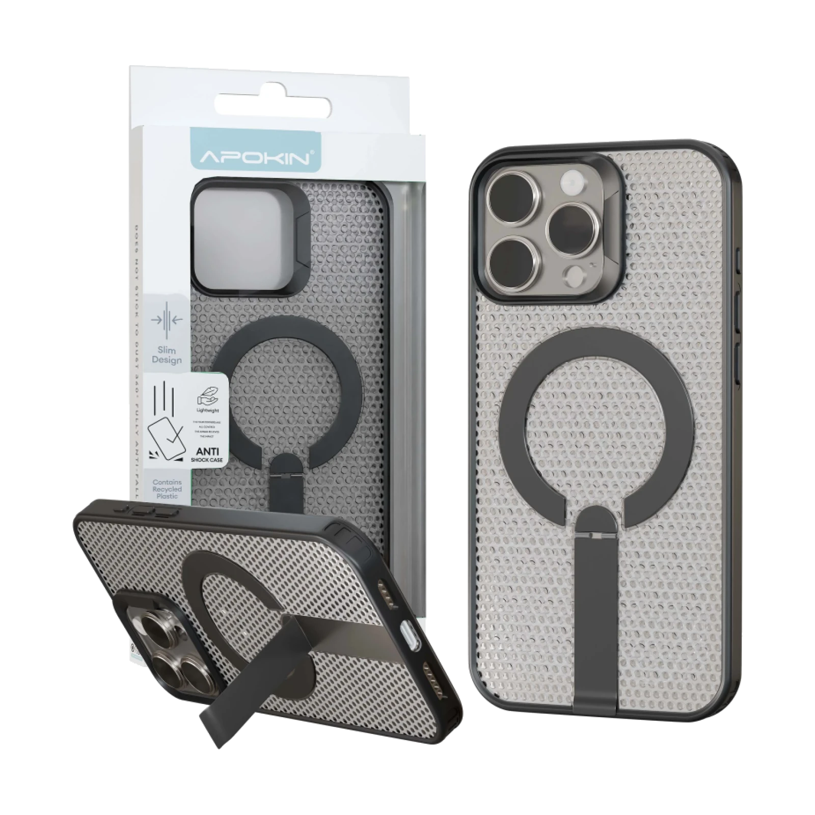 Funda Disipación de Calor Magasfe y Soporte iPhone 16 Pro Max