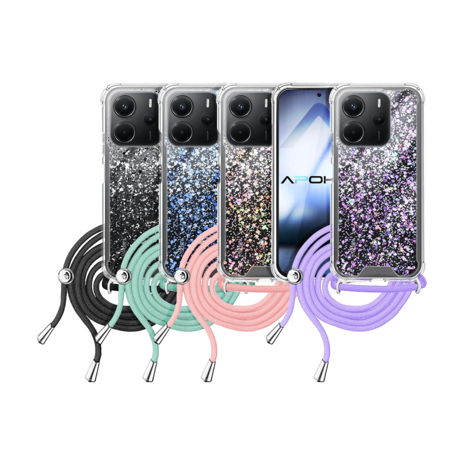 Funda Gel transparente con Cordón Xiaomi Redmi Note 14 4G