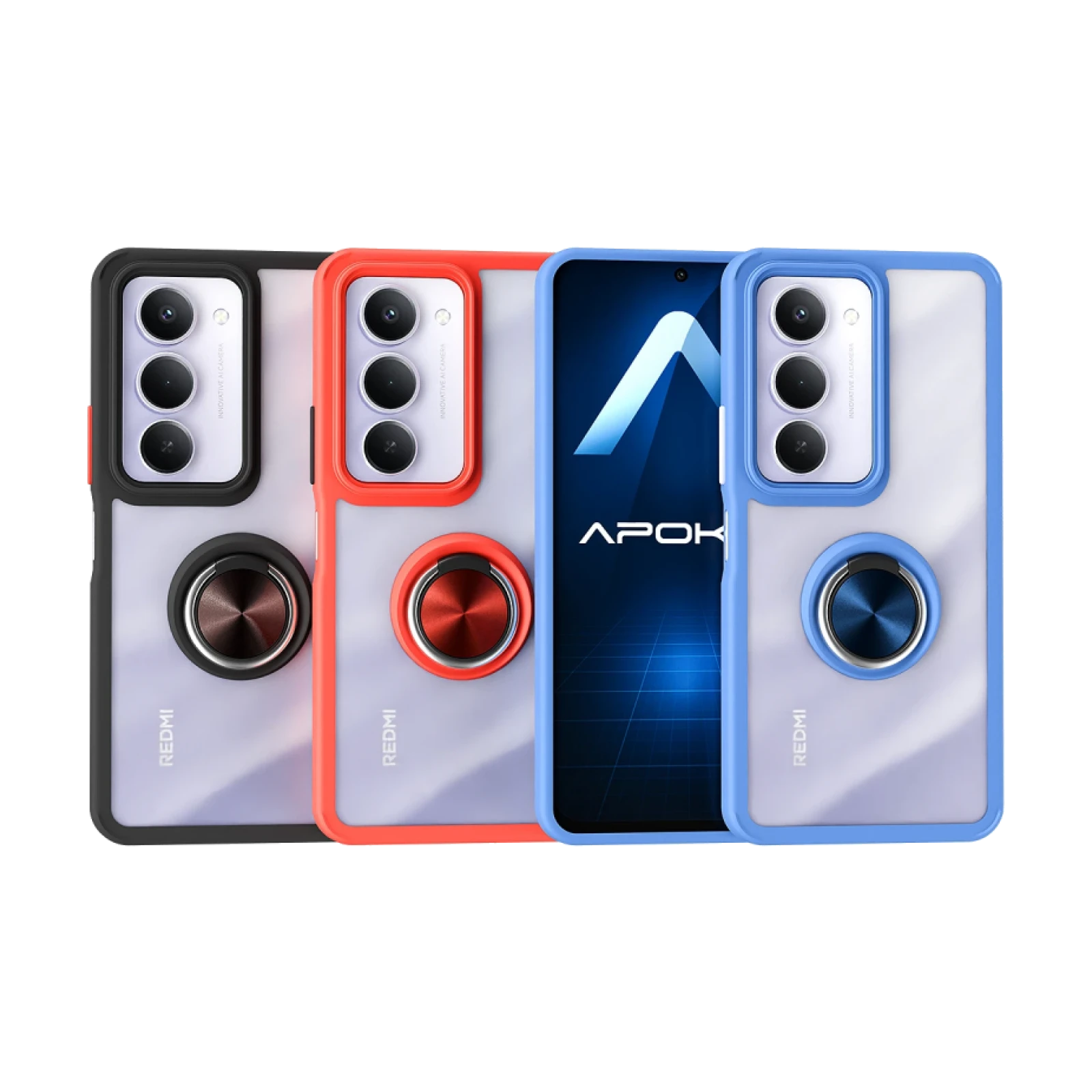 Funda Gel Xiaomi Redmi 15 4G 171.1 Iman con soporte Smoked