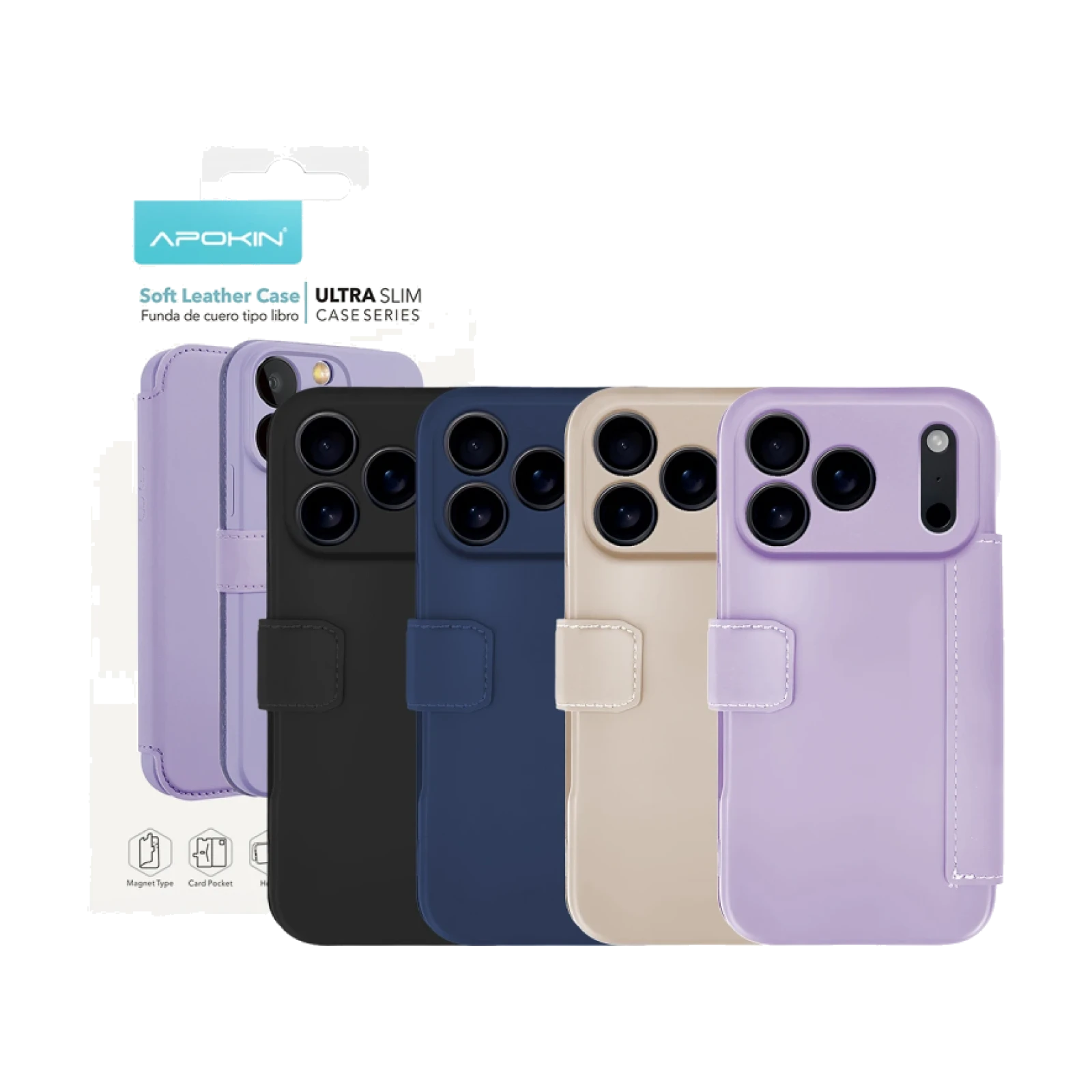 Funda de Tapa Silicona Suave para iPhone 17 Pro