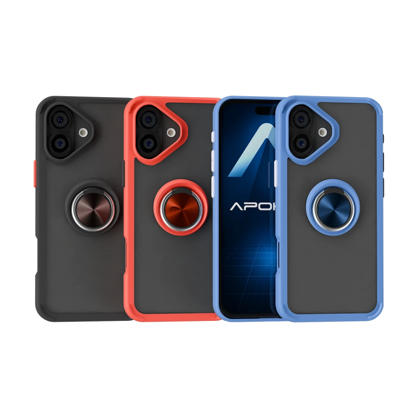 Funda Gel iPhone 17 Iman con soporte Smoked
